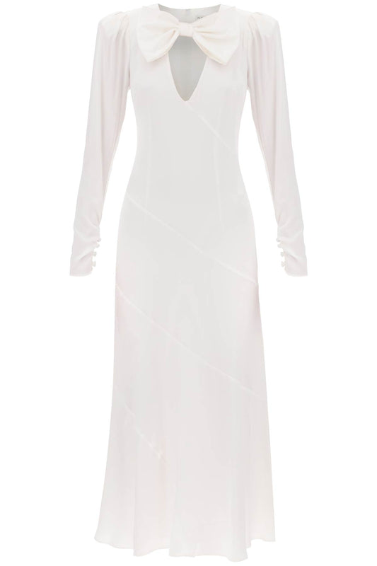 Alessandra Rich Alessandra rich long dress in silk satin