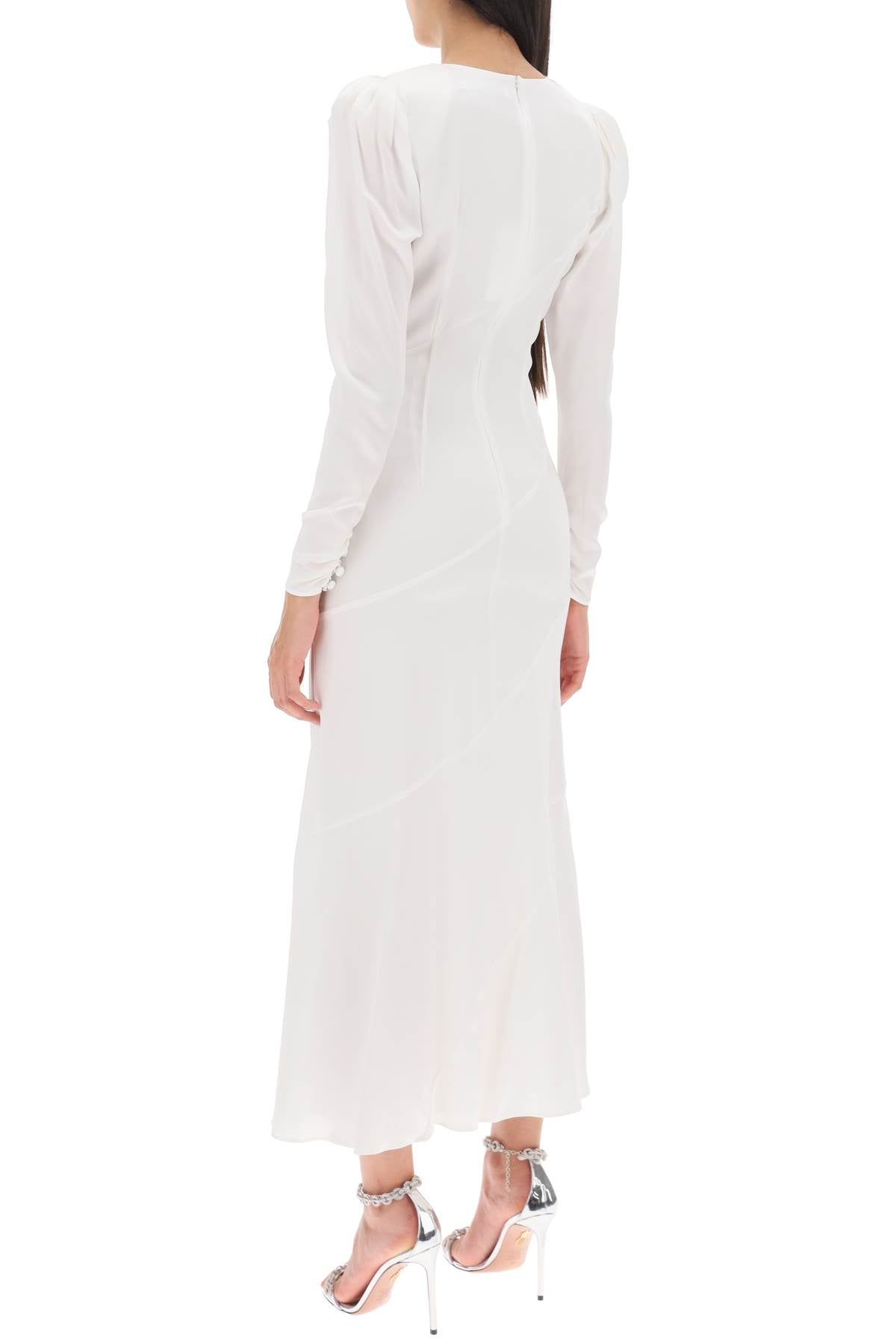 Alessandra Rich Alessandra rich long dress in silk satin