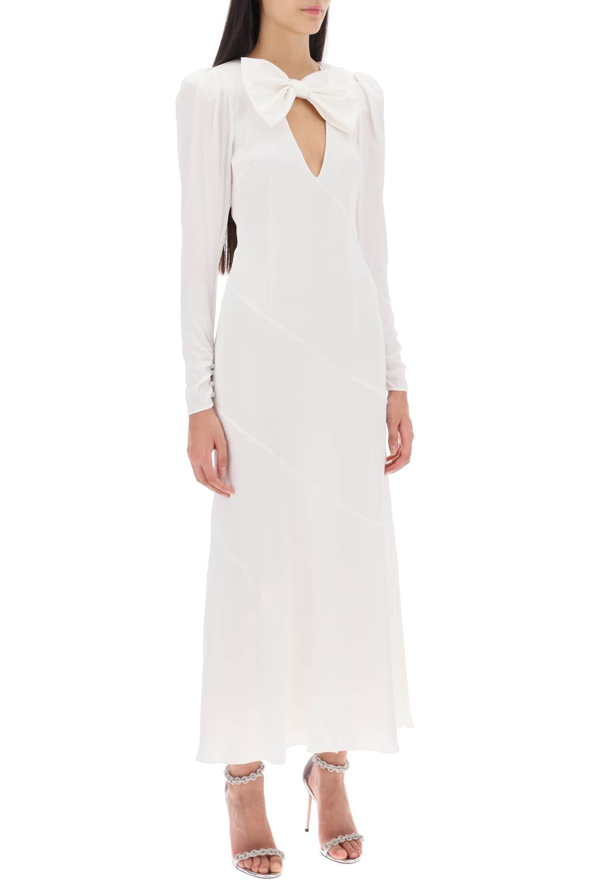 Alessandra Rich Alessandra rich long dress in silk satin