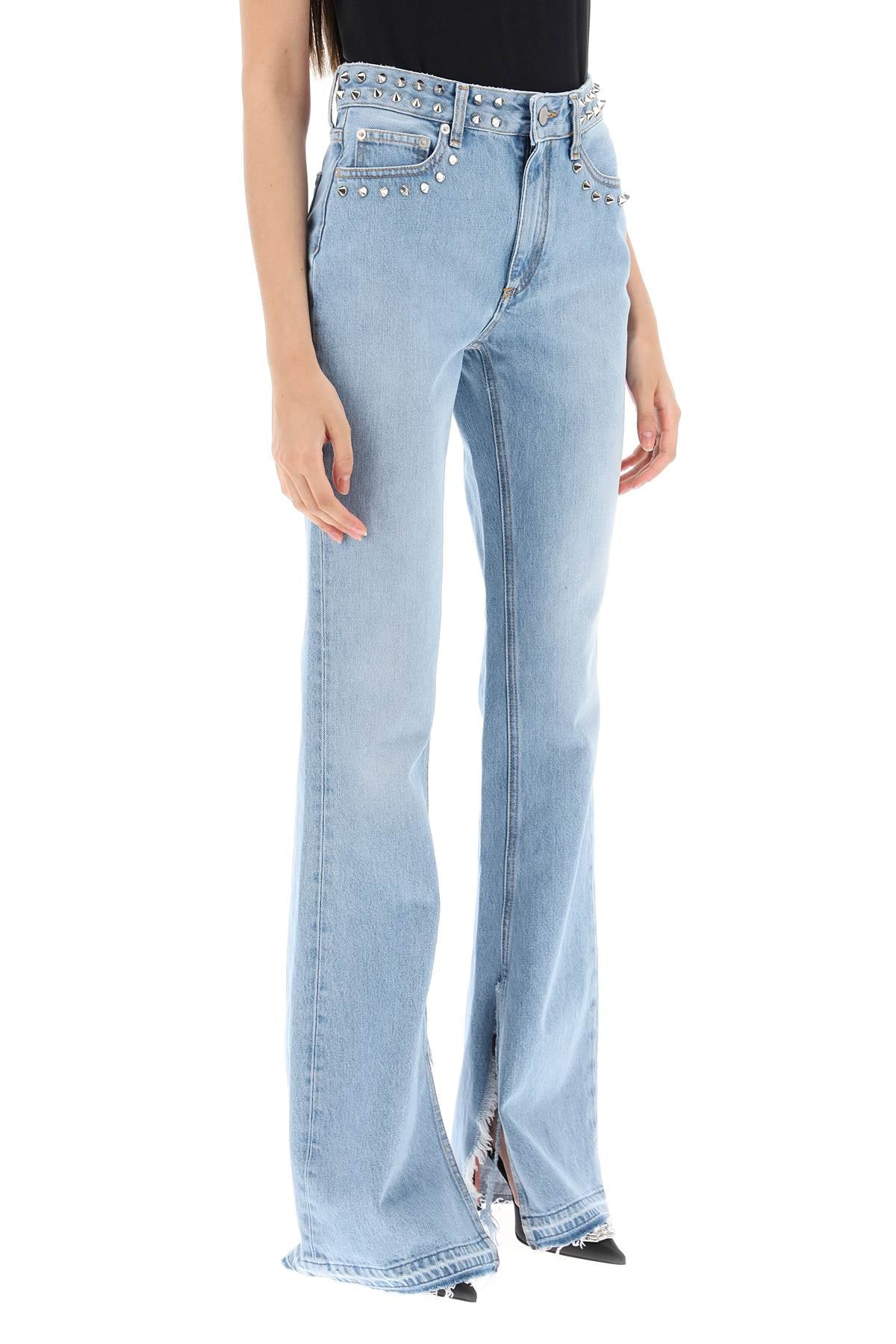 Alessandra Rich Alessandra rich flared jeans with studs