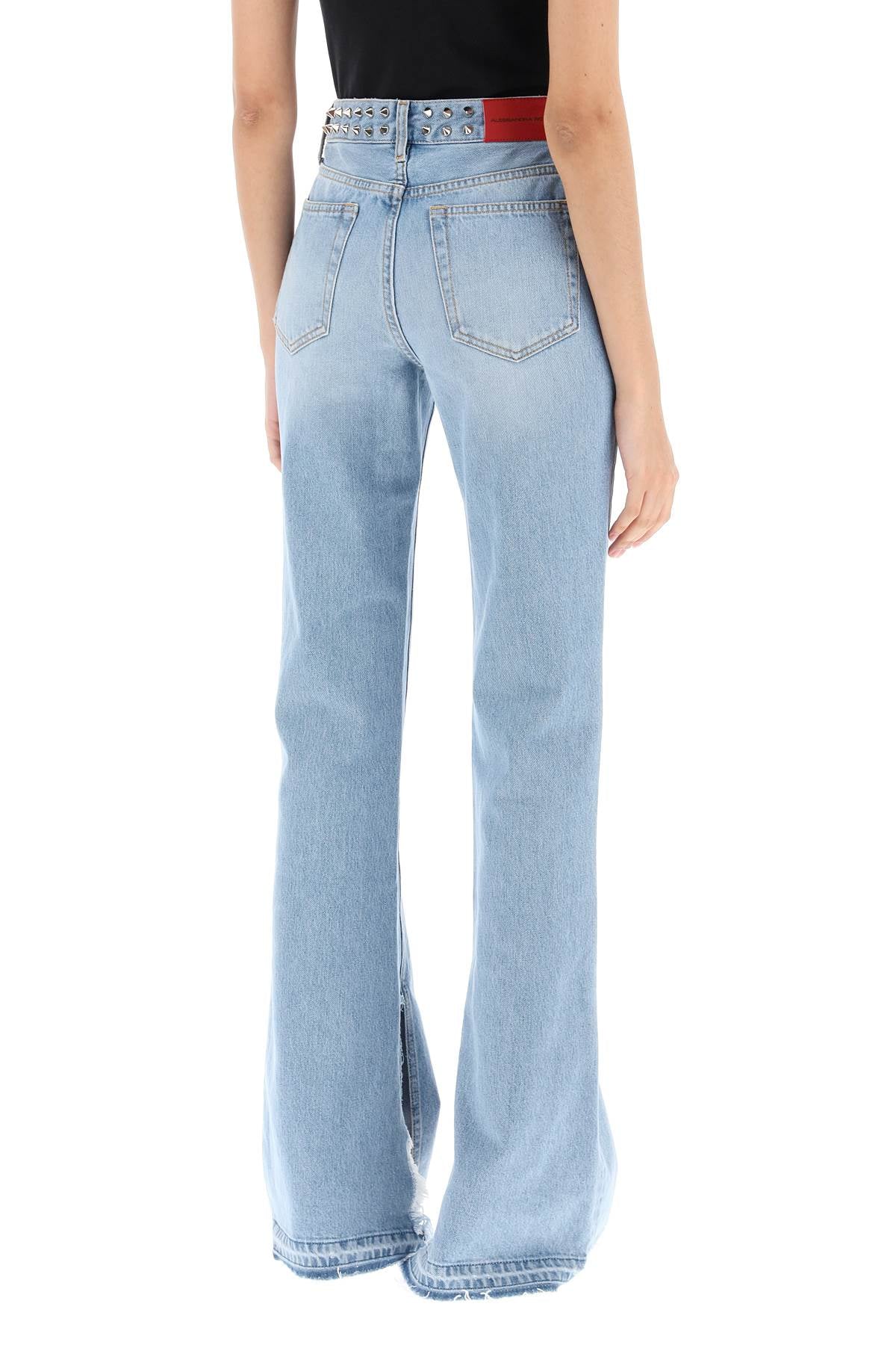 Alessandra Rich Alessandra rich flared jeans with studs