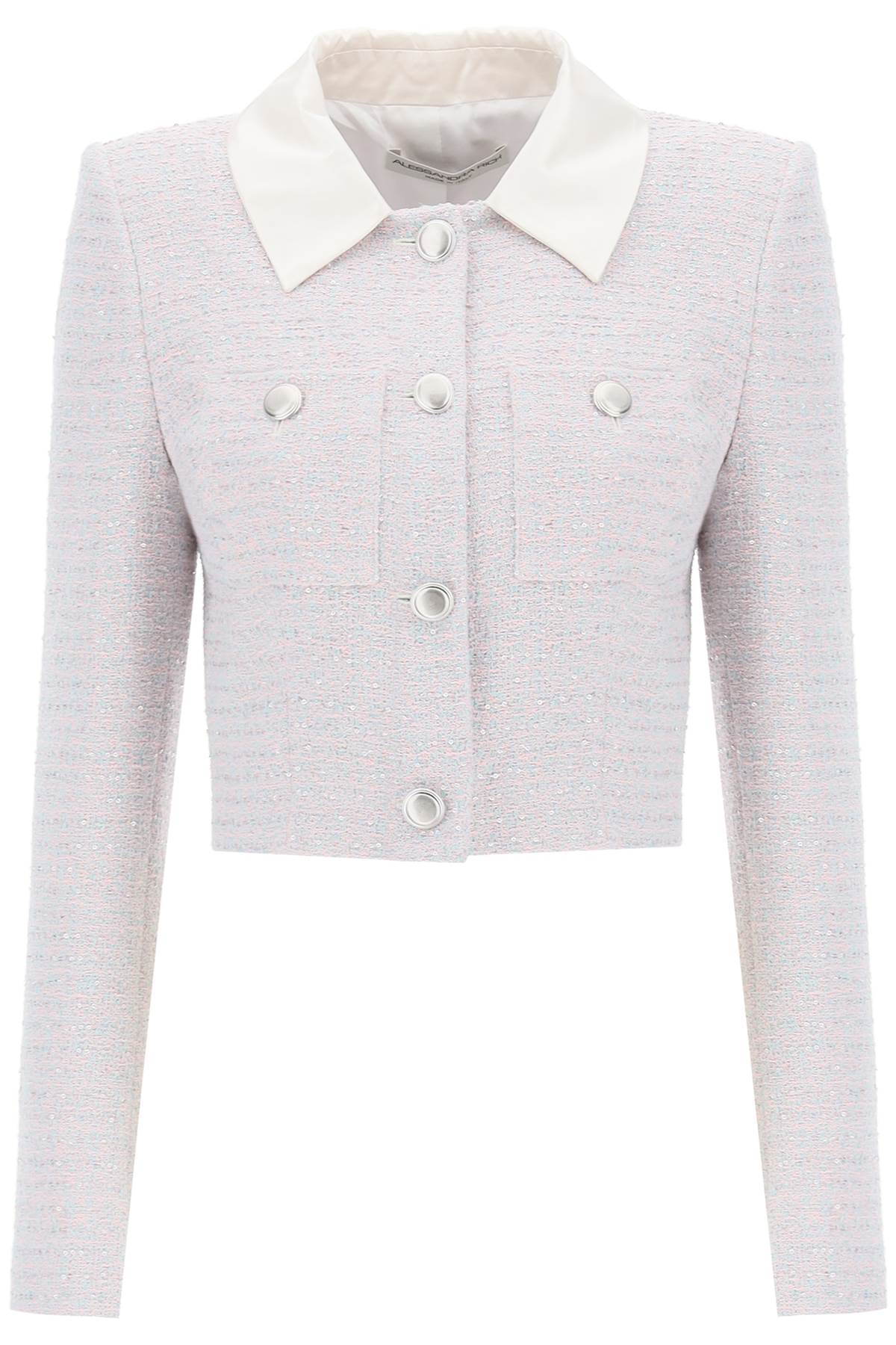 Alessandra Rich Alessandra rich cropped jacket in tweed boucle'