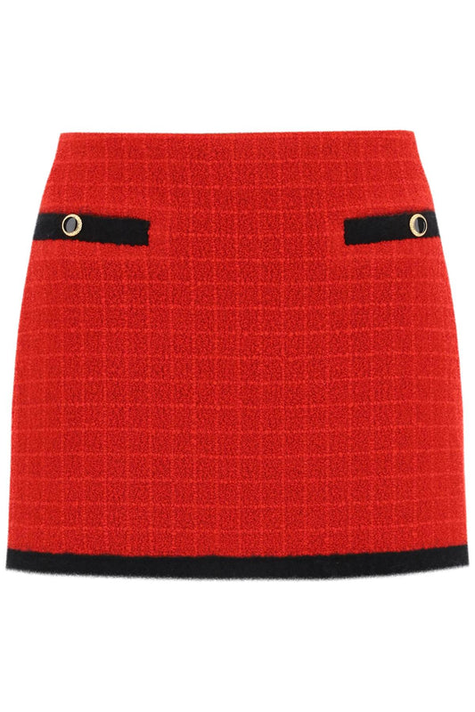 Alessandra Rich Alessandra rich boucle-tweed mini skirt