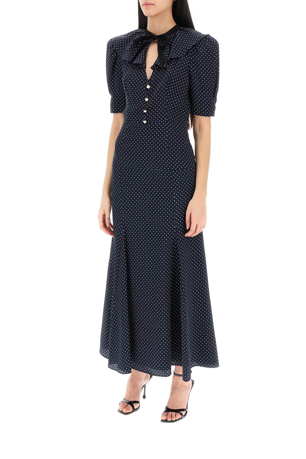 Alessandra Rich Alessandra rich polka dot long dress