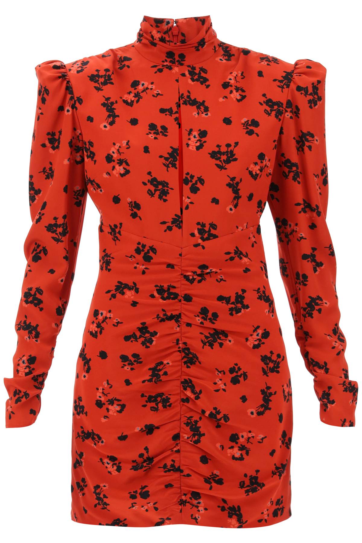 Alessandra Rich Alessandra rich high-neck floral mini dress