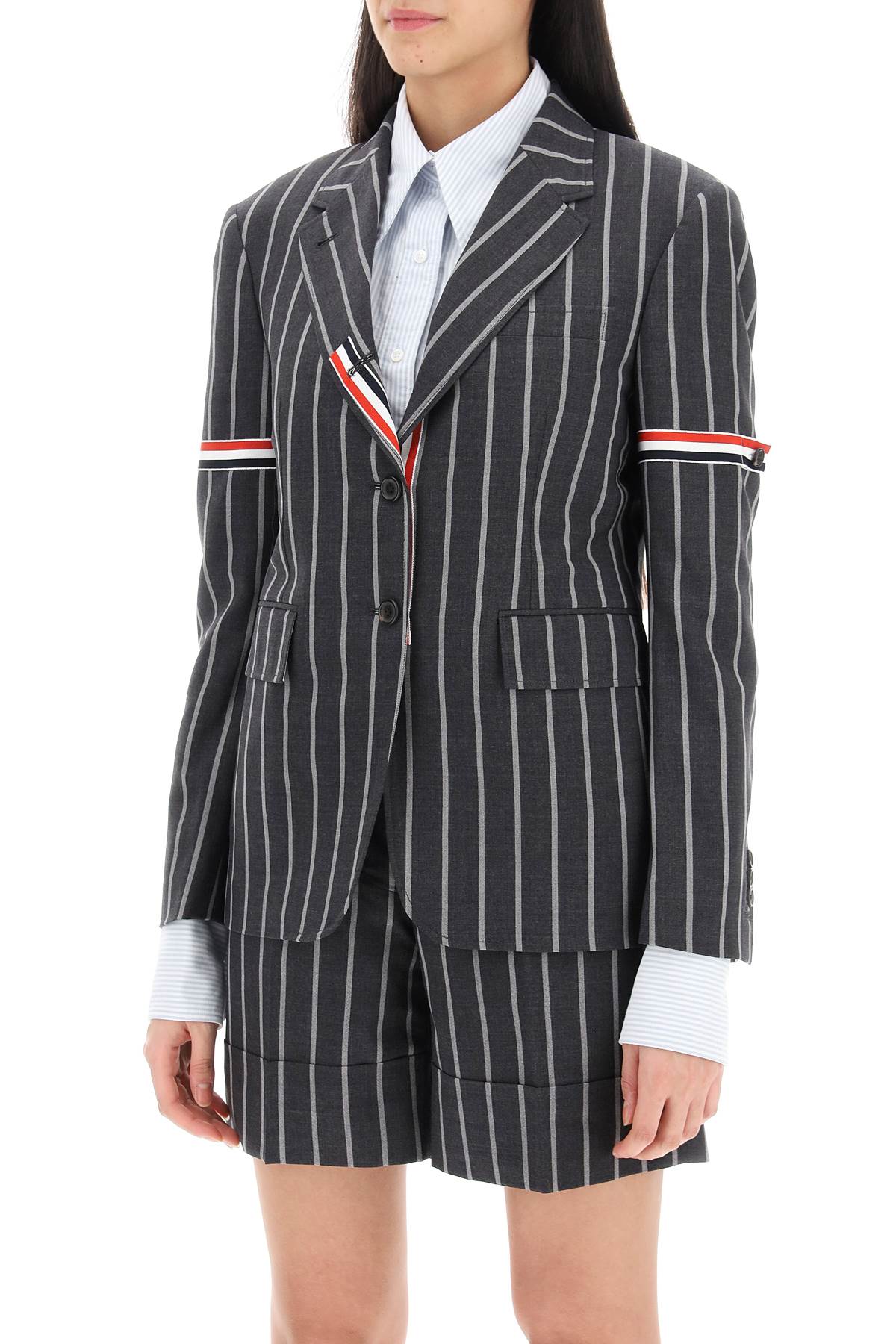 Thom Browne Thom browne striped single-breasted jacket