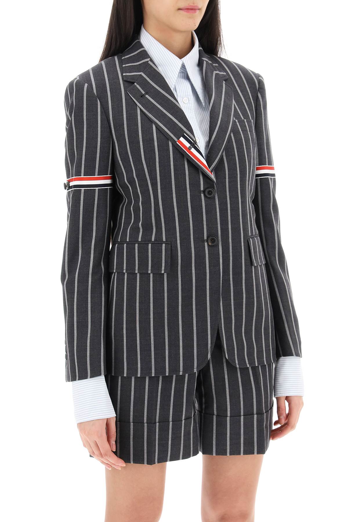 Thom Browne Thom browne striped single-breasted jacket