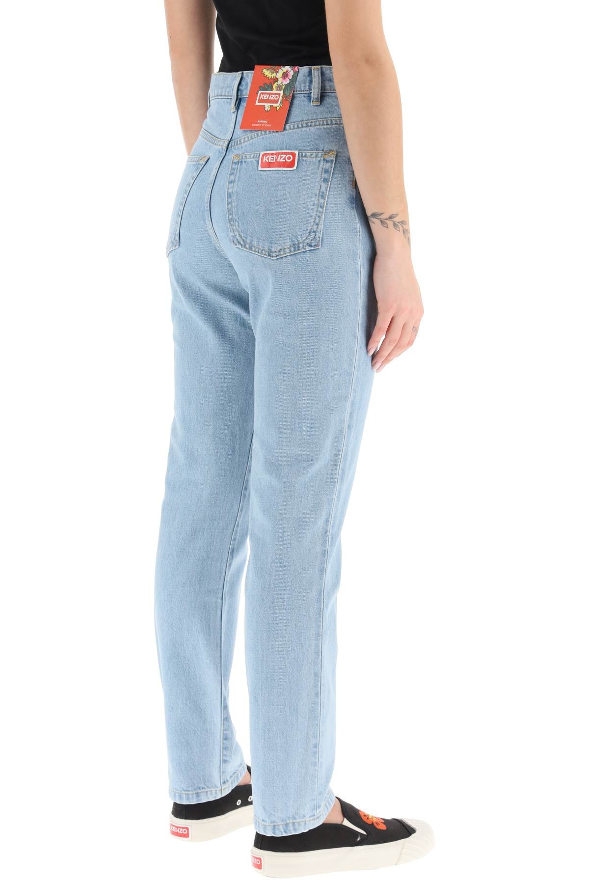 Kenzo Kenzo straight-leg bleached jeans