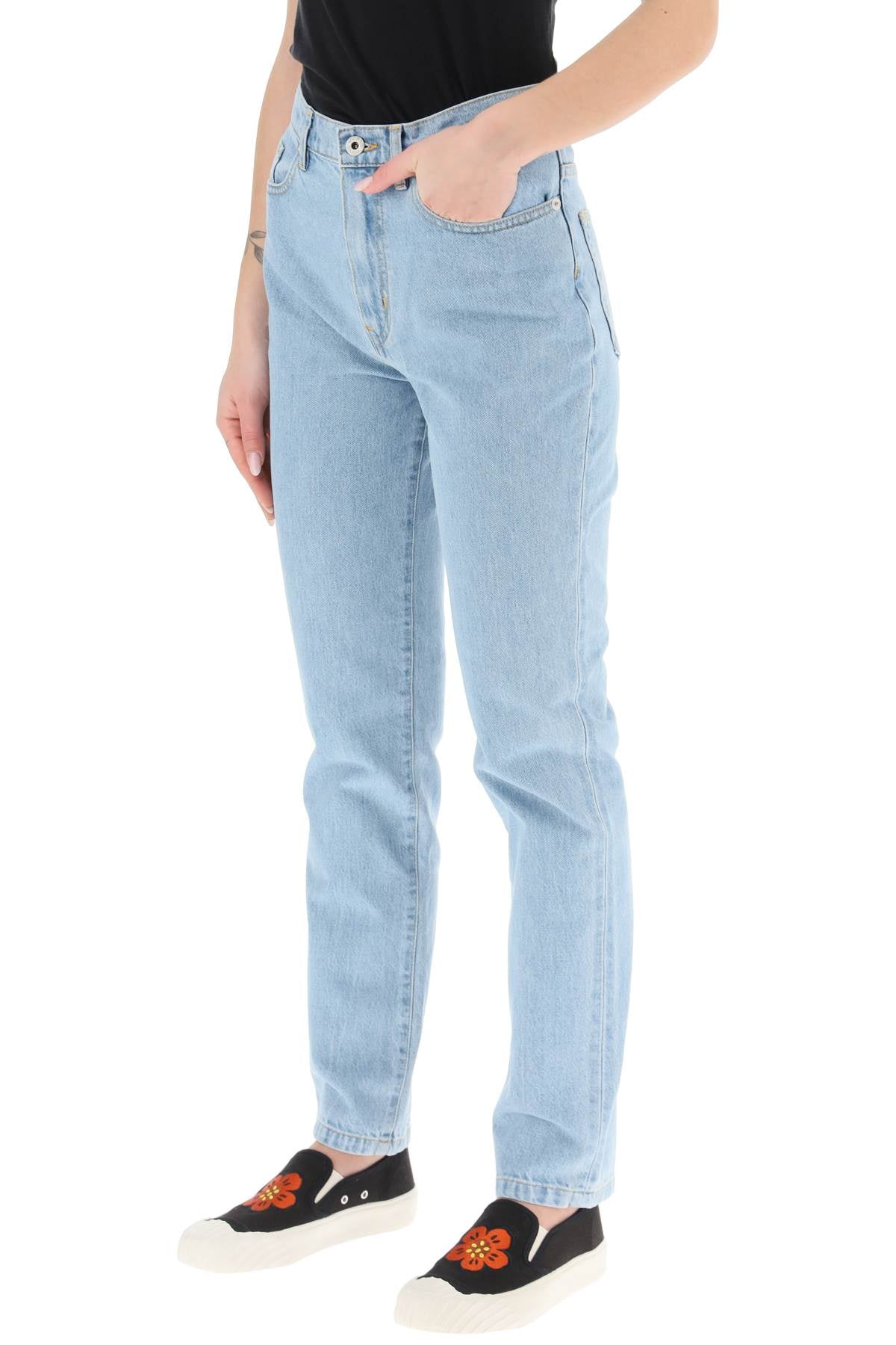 Kenzo Kenzo straight-leg bleached jeans