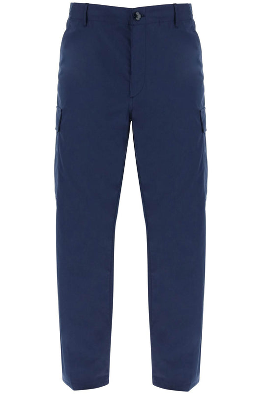 Kenzo Kenzo cargo pants featuring 'boke flower' button