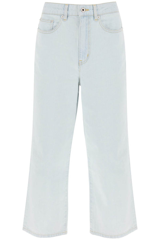 Kenzo Kenzo 'sumire' cropped jeans with wide leg