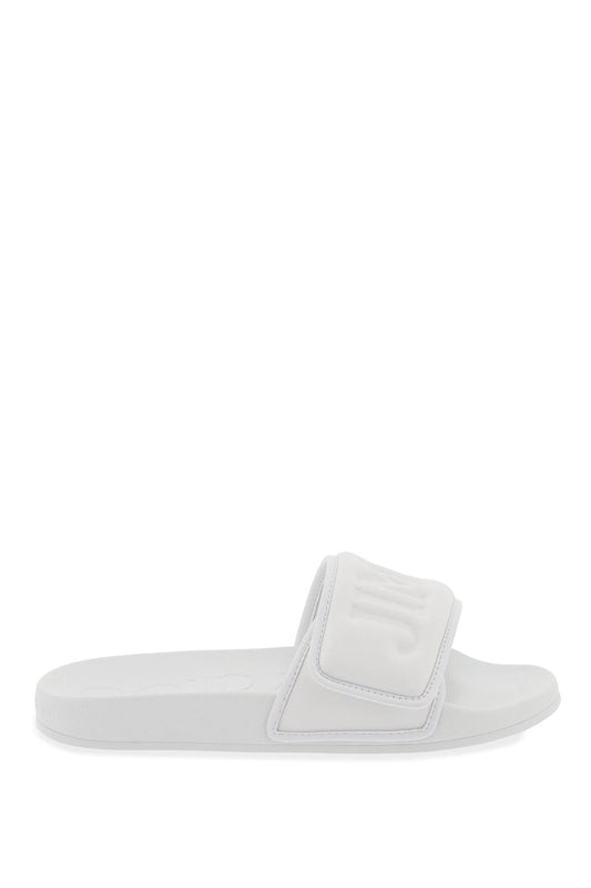 Jimmy Choo Jimmy choo slides fitz con fascia logata in lycra