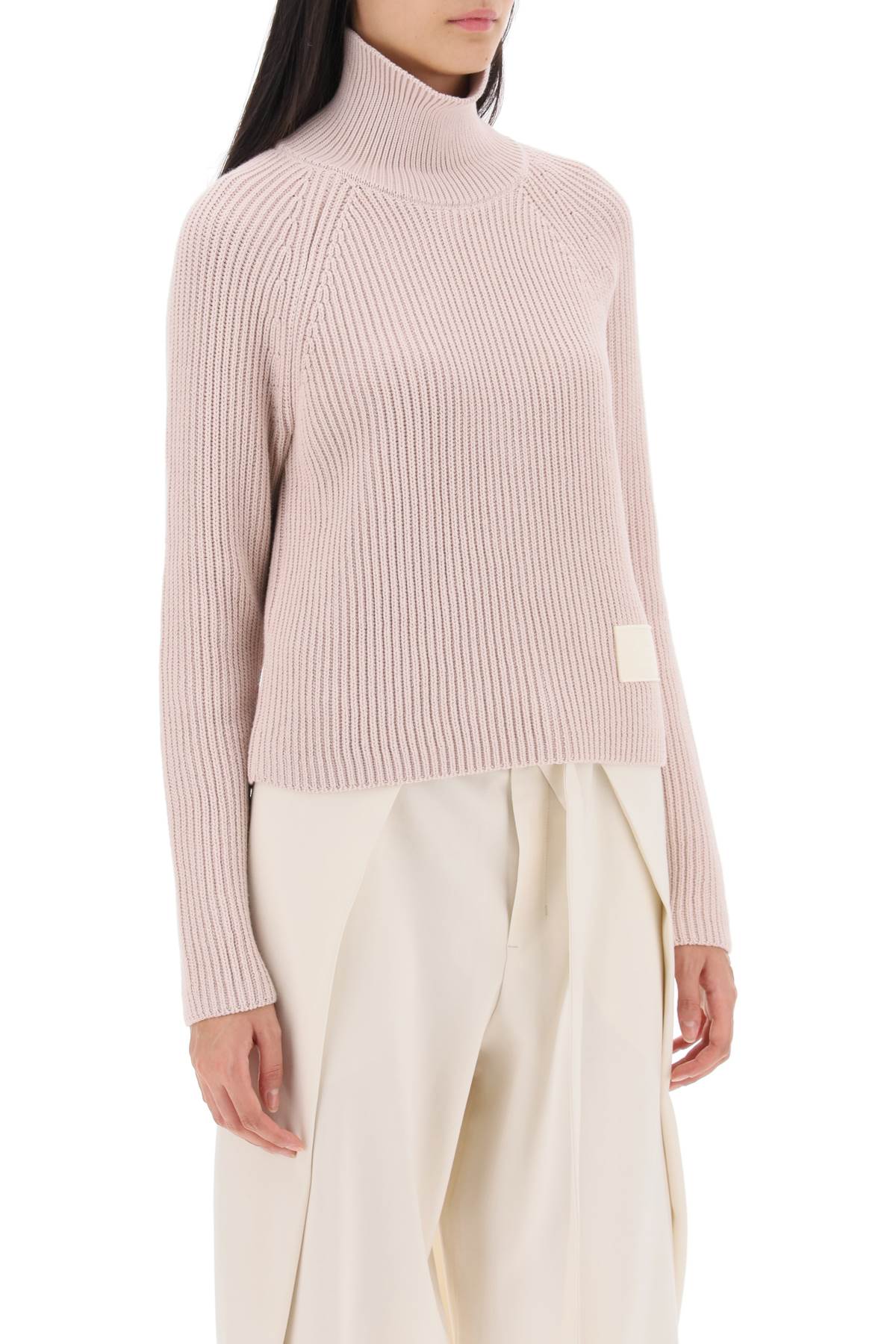 Ami Alexandre Mattiussi Ami paris english rib funnel-neck sweater