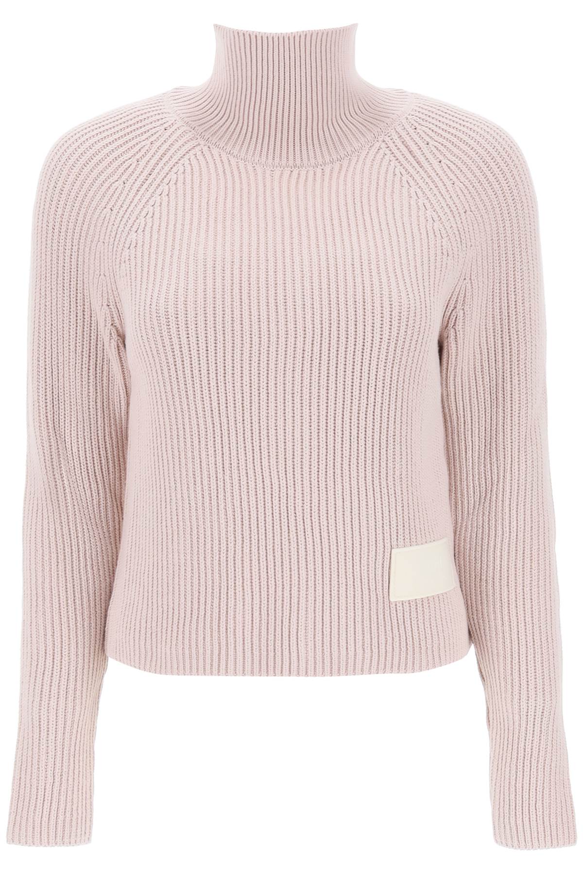 Ami Alexandre Mattiussi Ami paris english rib funnel-neck sweater