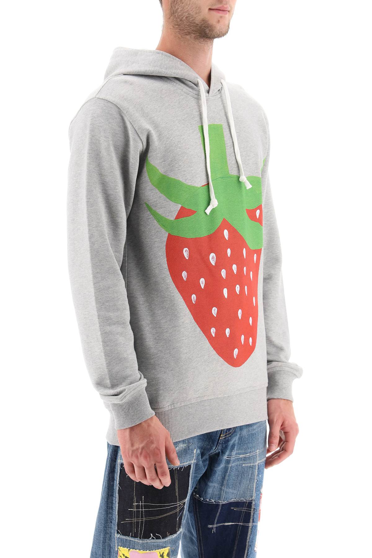 Comme Des Garcons Shirt Comme des garcons shirt strawberry printed hoodie