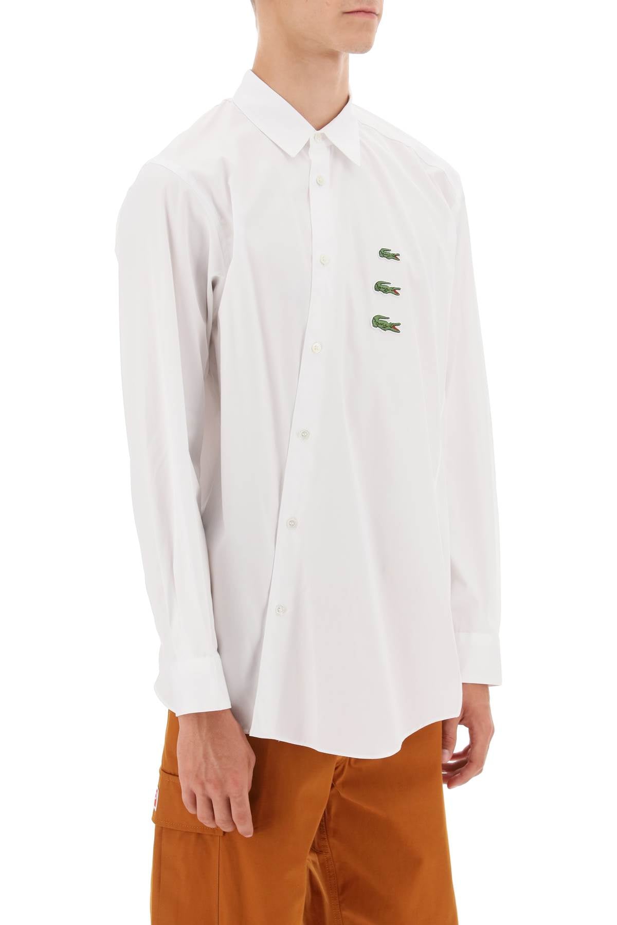 Comme Des Garcons Shirt Comme des garcons shirt x lacoste bias-cut shirt