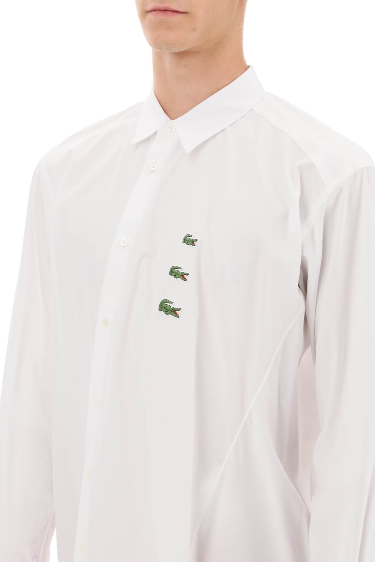 Comme Des Garcons Shirt Comme des garcons shirt x lacoste bias-cut shirt