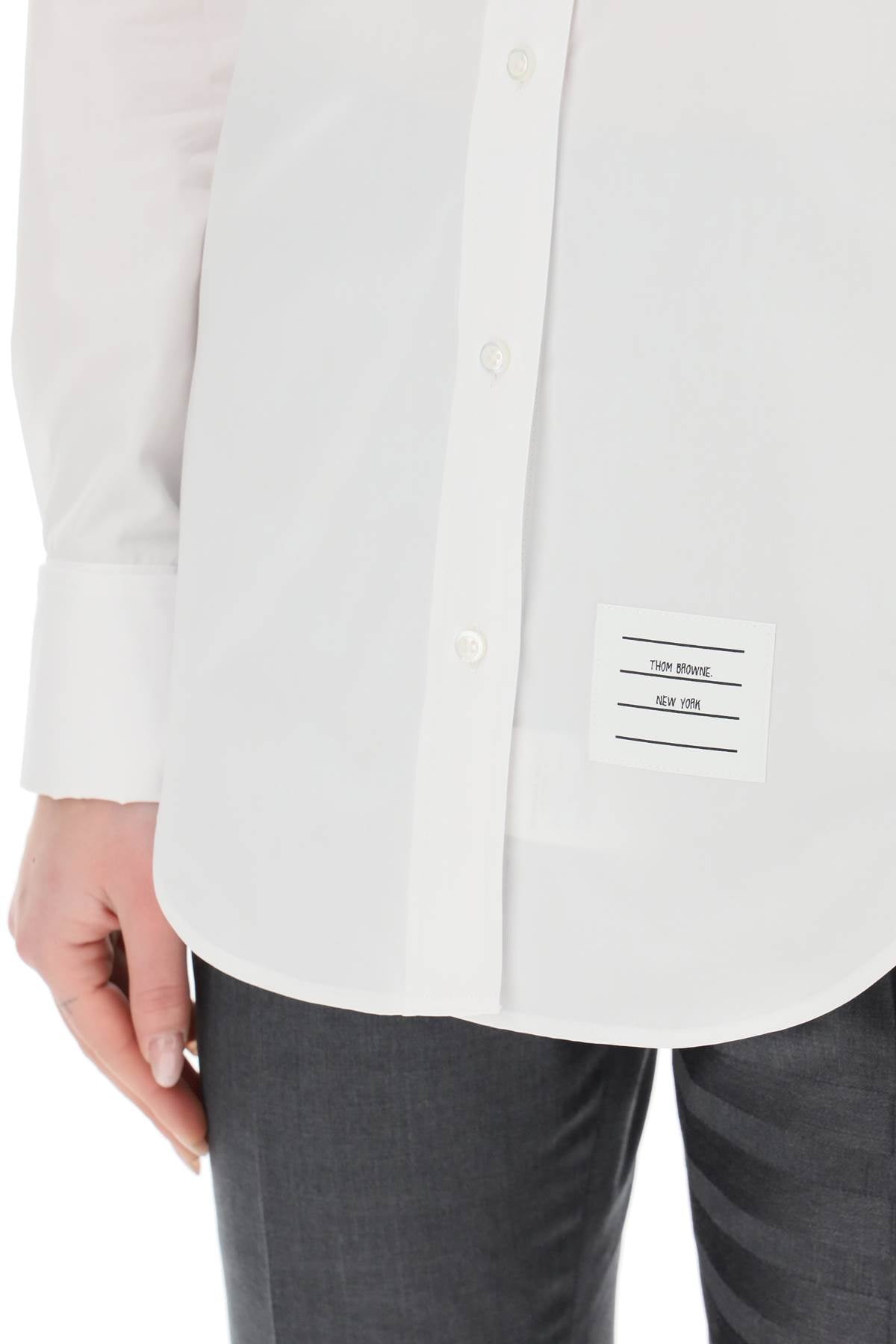 Thom Browne Thom browne camicia classica in popeline di cotone