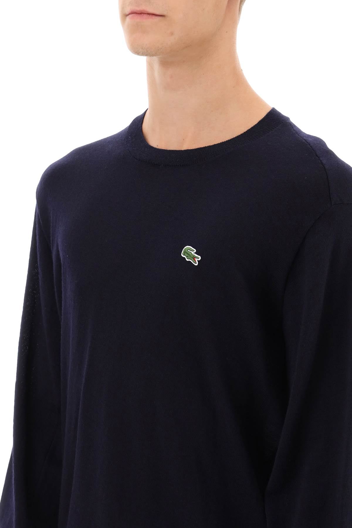 Comme Des Garcons Shirt Comme des garcons shirt x lacoste bias-cut sweater