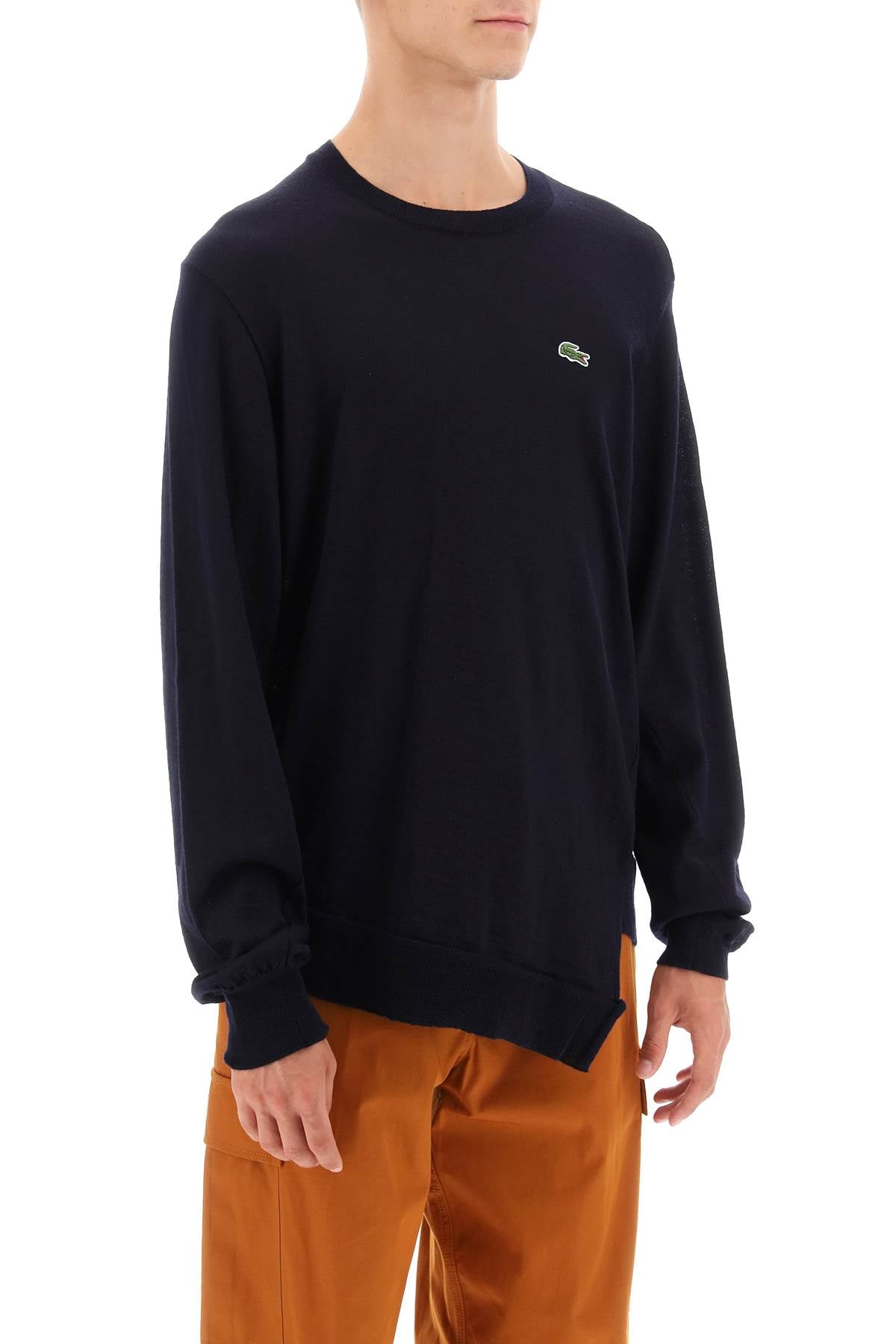 Comme Des Garcons Shirt Comme des garcons shirt x lacoste bias-cut sweater