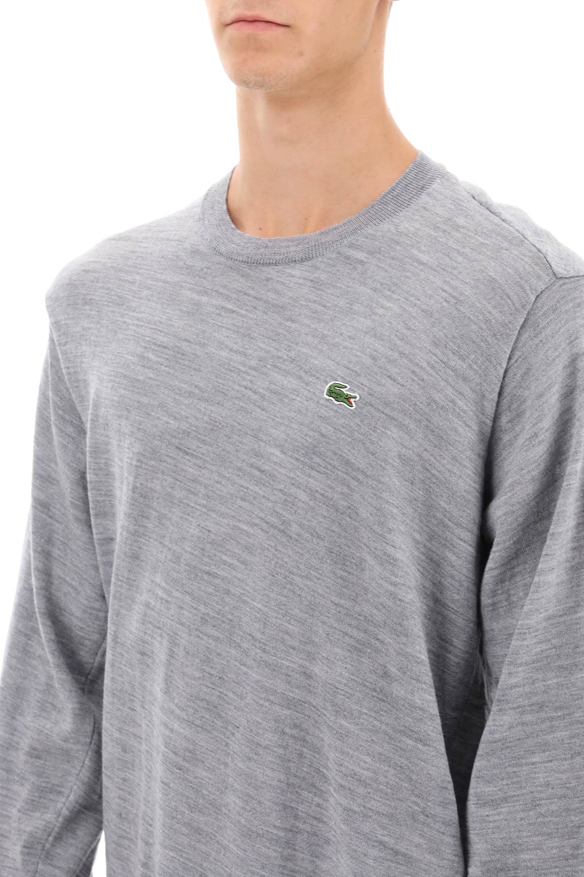 Comme Des Garcons Shirt Comme des garcons shirt x lacoste bias-cut sweater