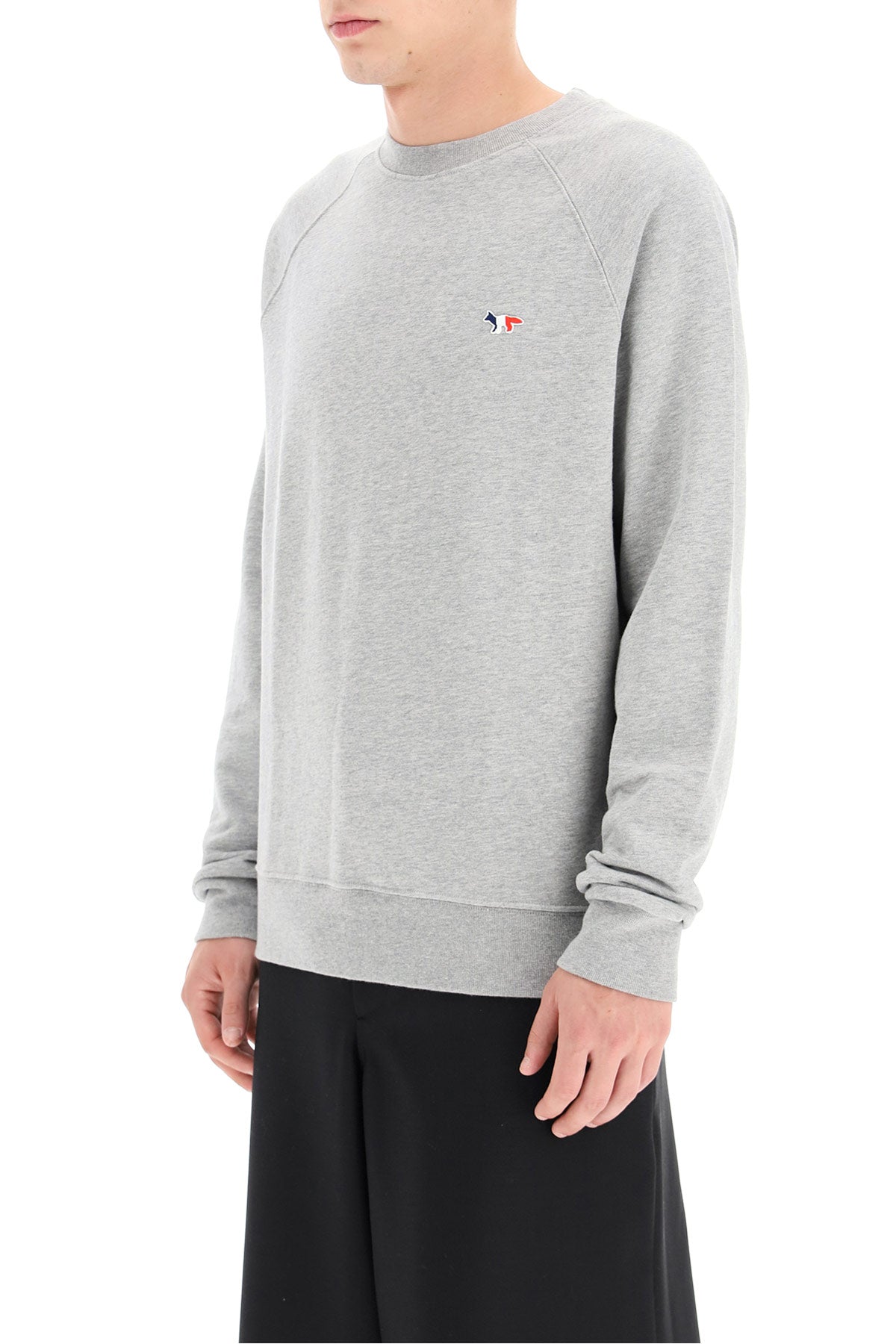 Maison Kitsune Maison kitsune tricolor fox patch sweatshirt