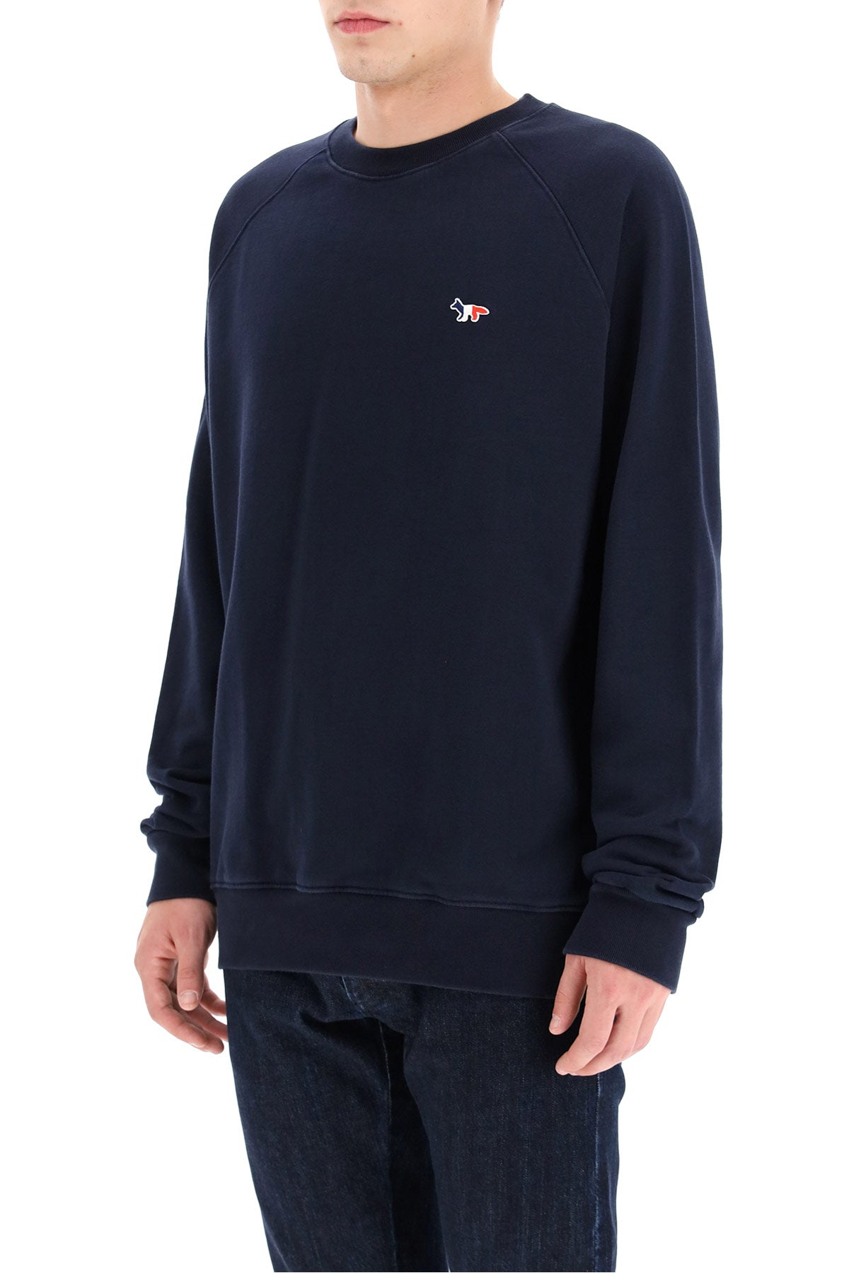 Maison Kitsune Maison kitsune tricolor fox sweatshirt