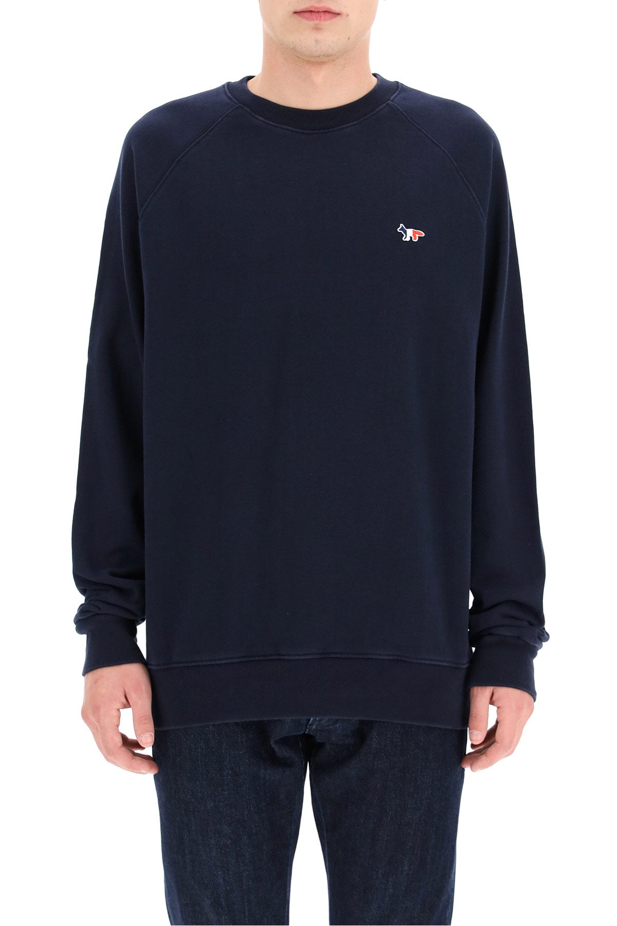 Maison Kitsune Maison kitsune tricolor fox sweatshirt