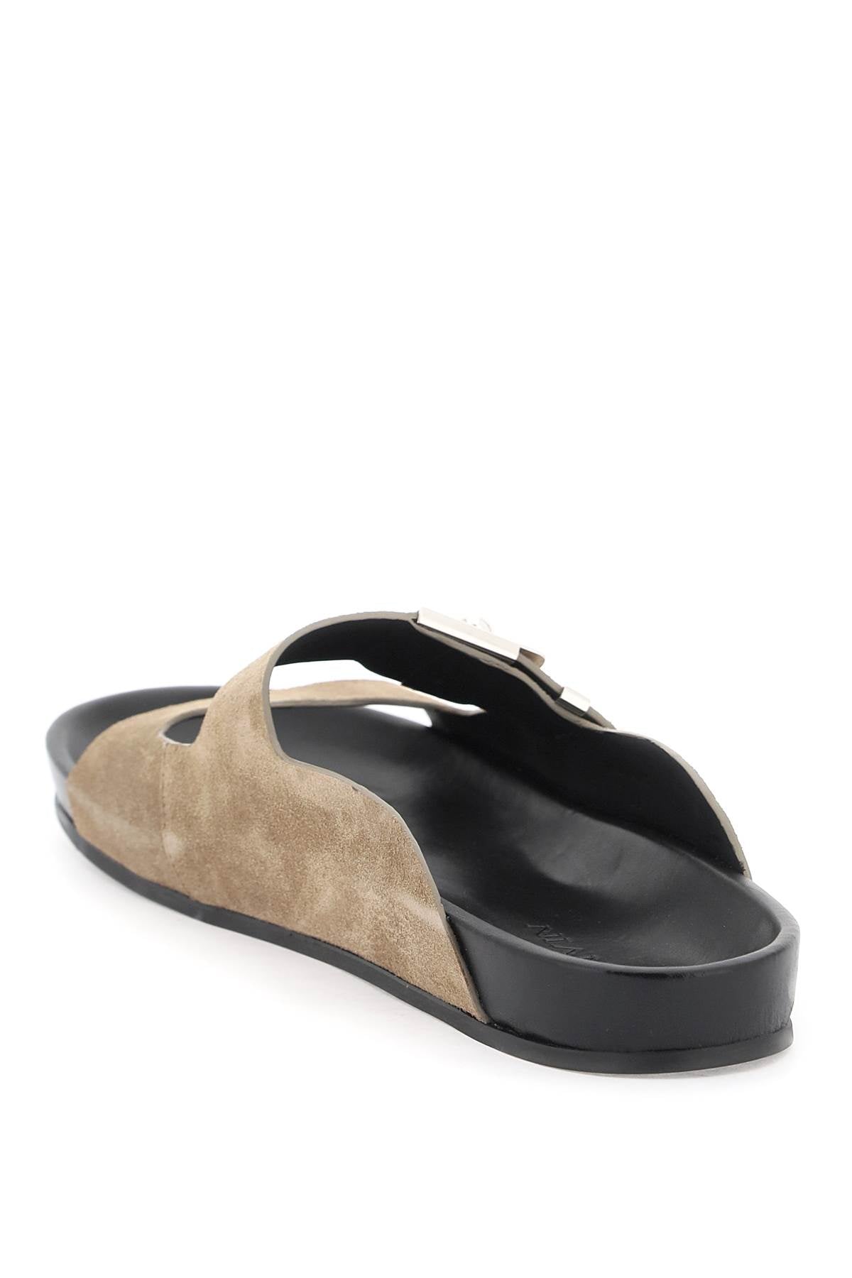 Lanvin Lanvin suede leather slides for women