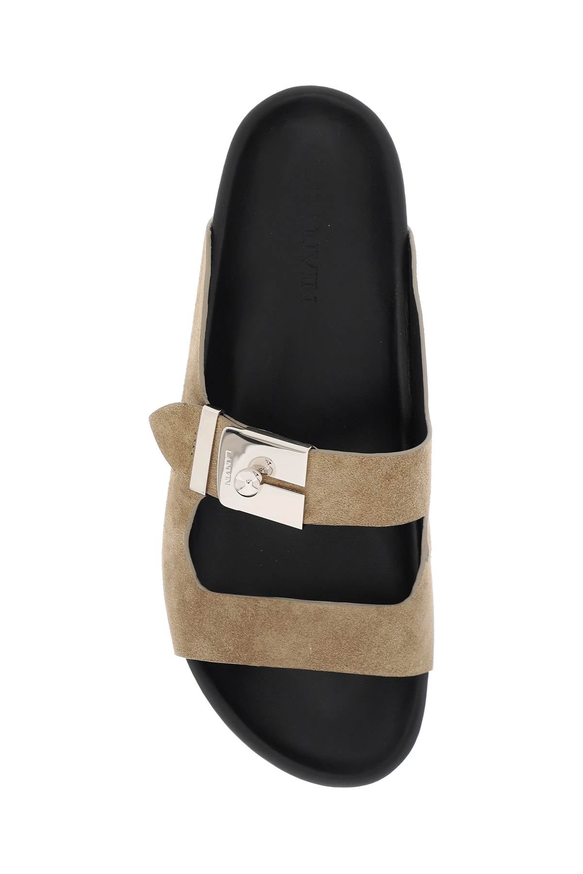 Lanvin Lanvin suede leather slides for women