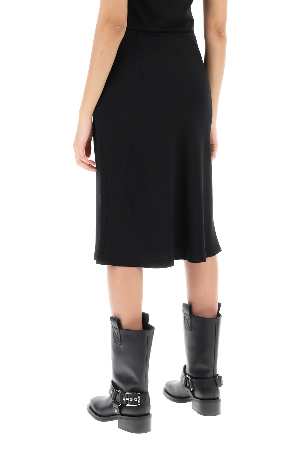 Ami Alexandre Mattiussi Ami paris midi crepe skirt in