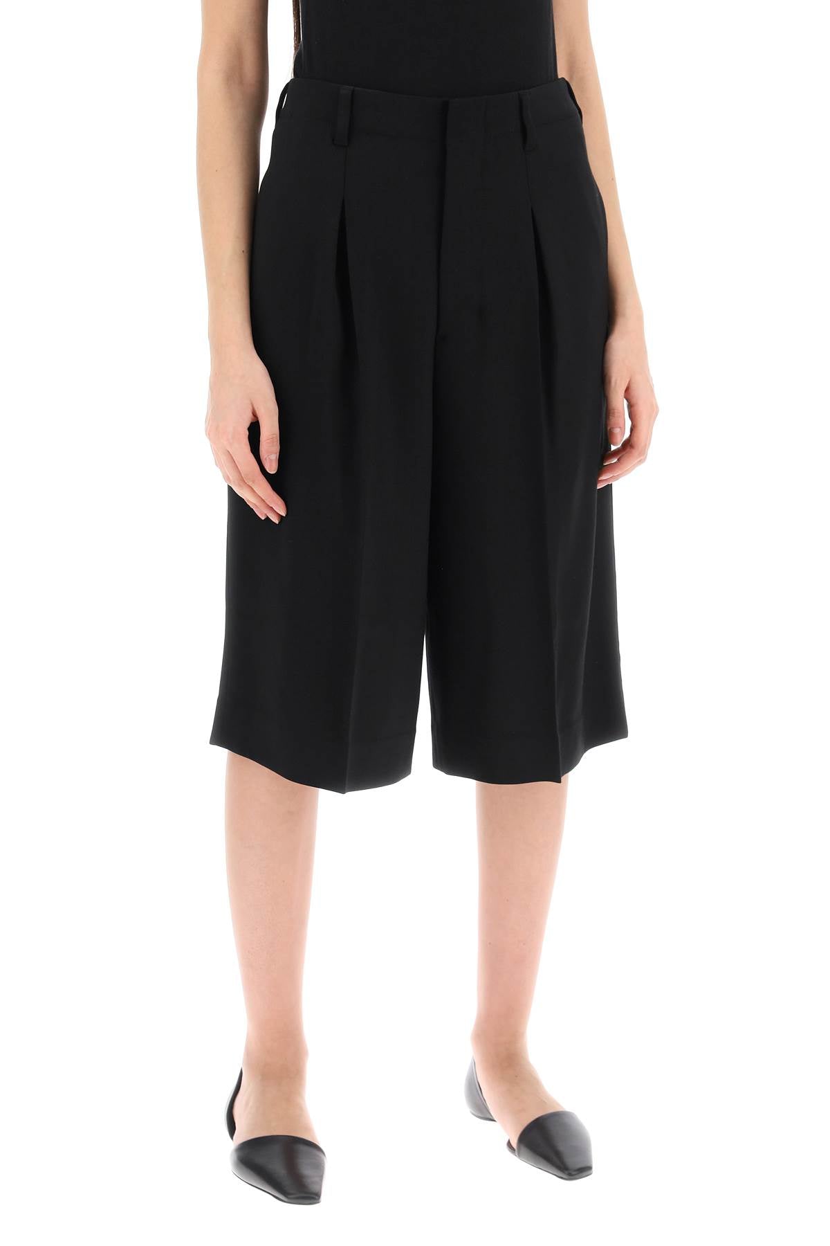 Ami Alexandre Mattiussi Ami paris gabardine bermuda shorts