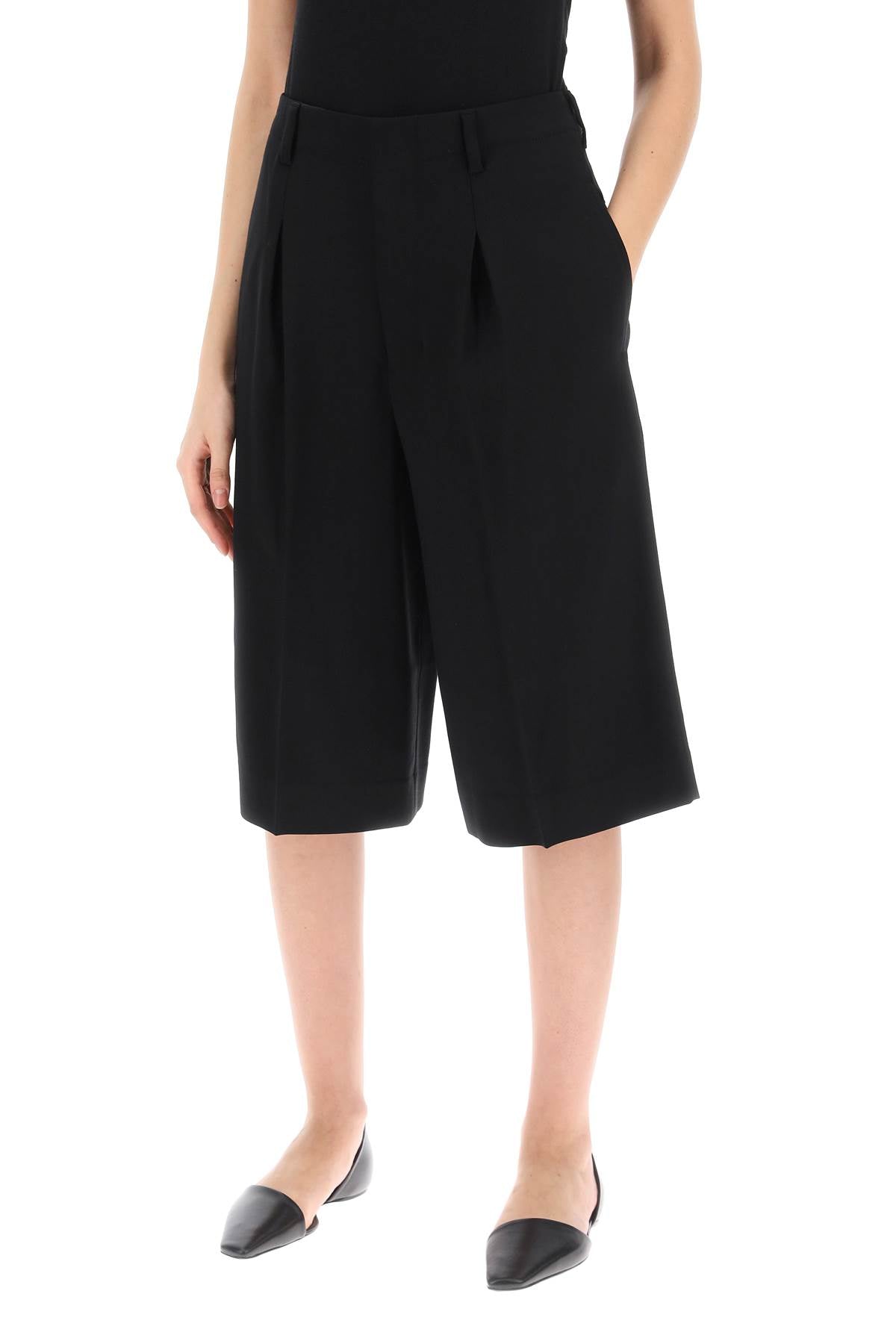 Ami Alexandre Mattiussi Ami paris gabardine bermuda shorts