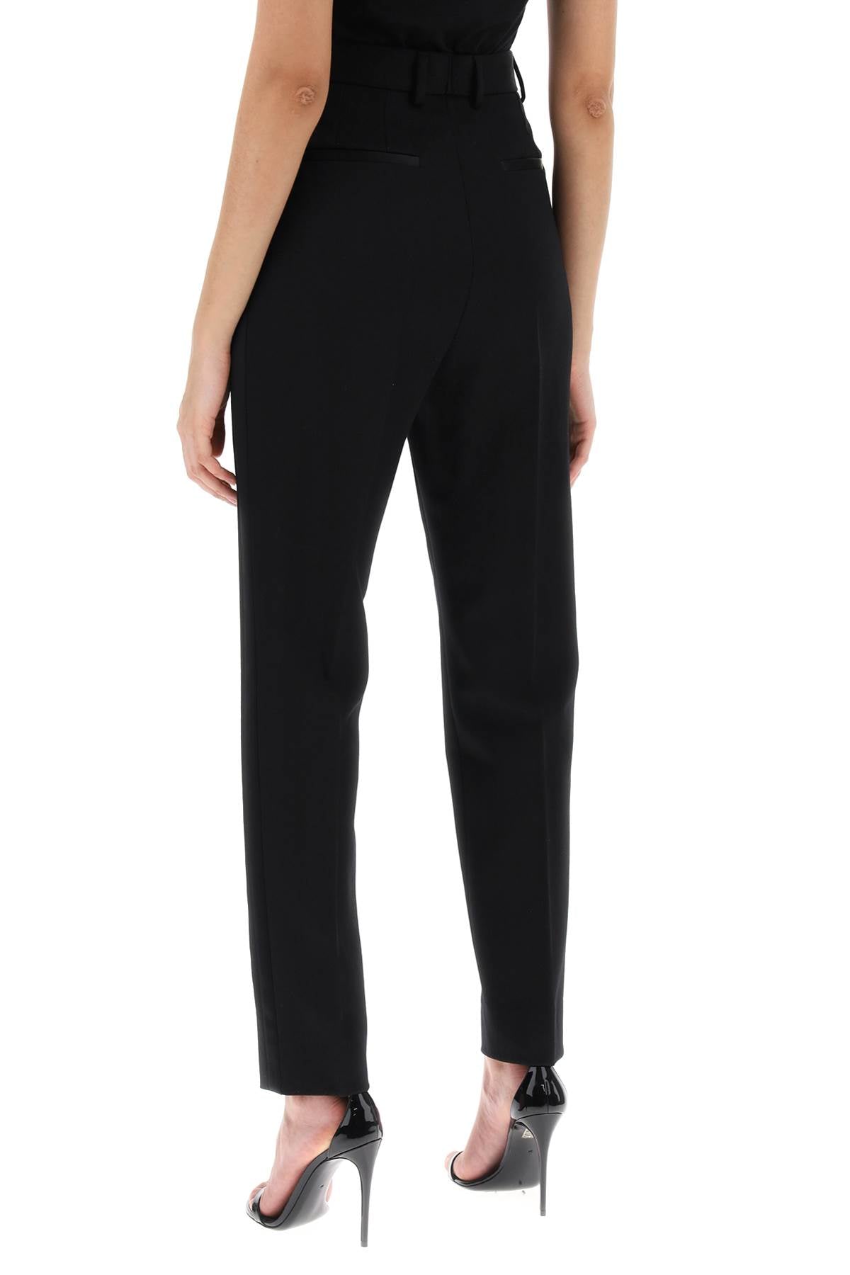 Dolce & Gabbana Dolce & gabbana wool gabardine cigarette pants.