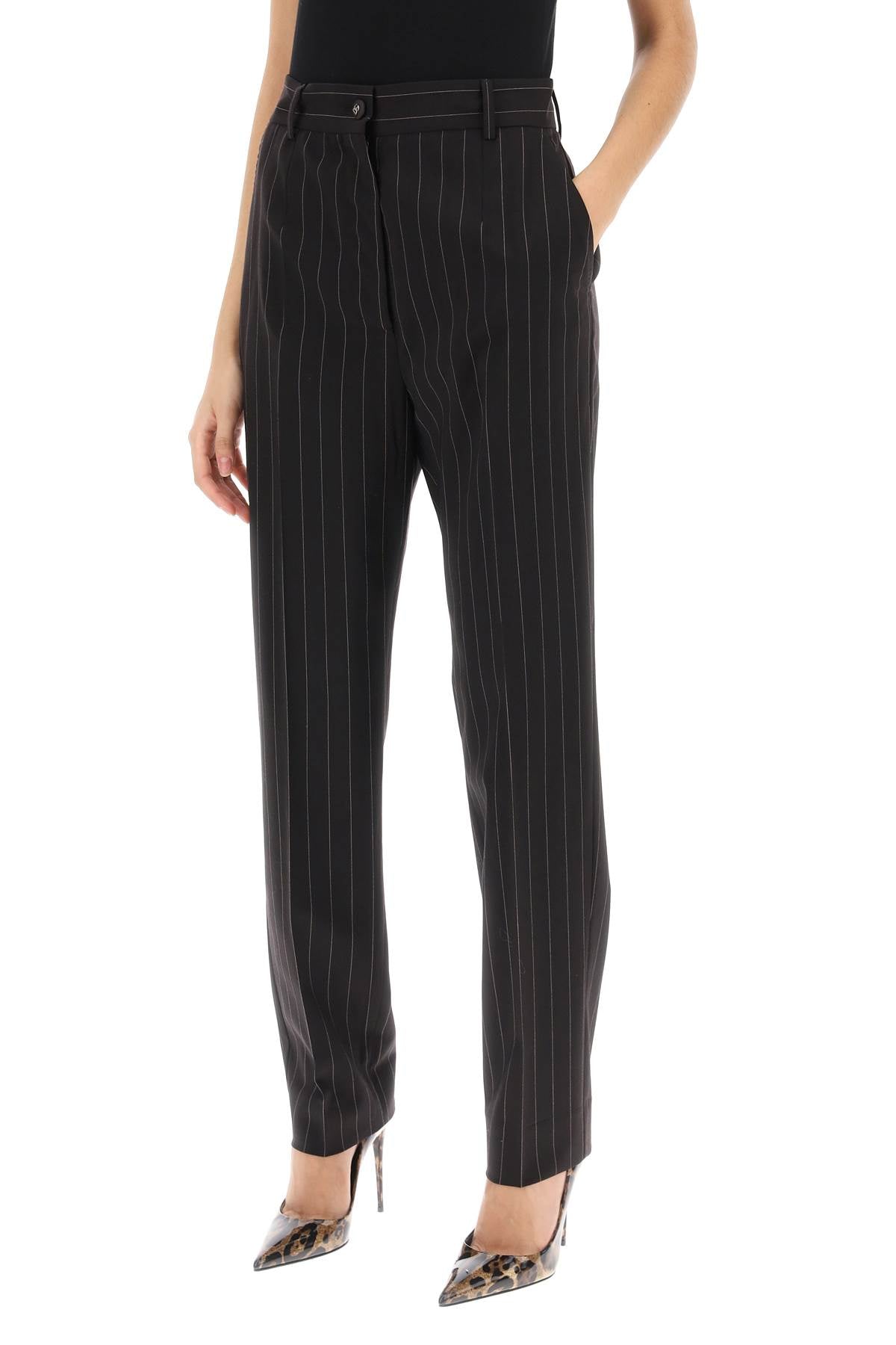 Dolce & Gabbana Dolce & gabbana pinstriped wool pants