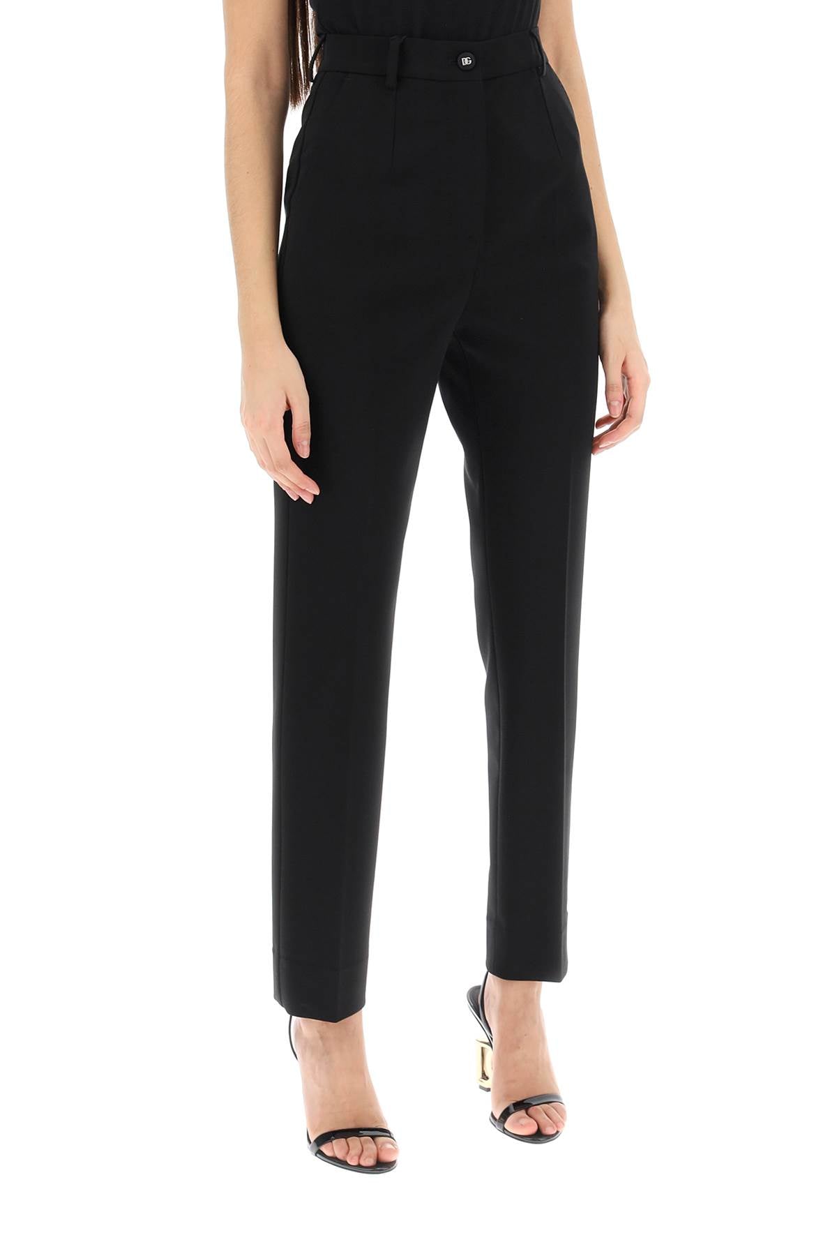 Dolce & Gabbana Dolce & gabbana milano-stitch cigarette pants