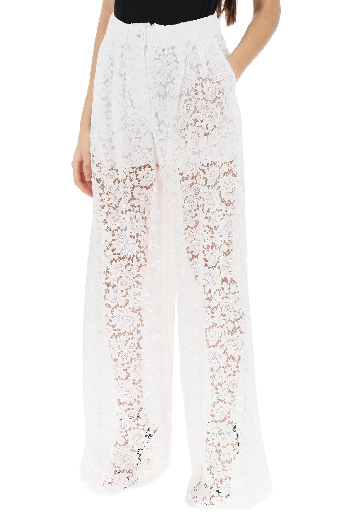 Dolce & Gabbana Dolce & gabbana pajama pants in cordonnet lace