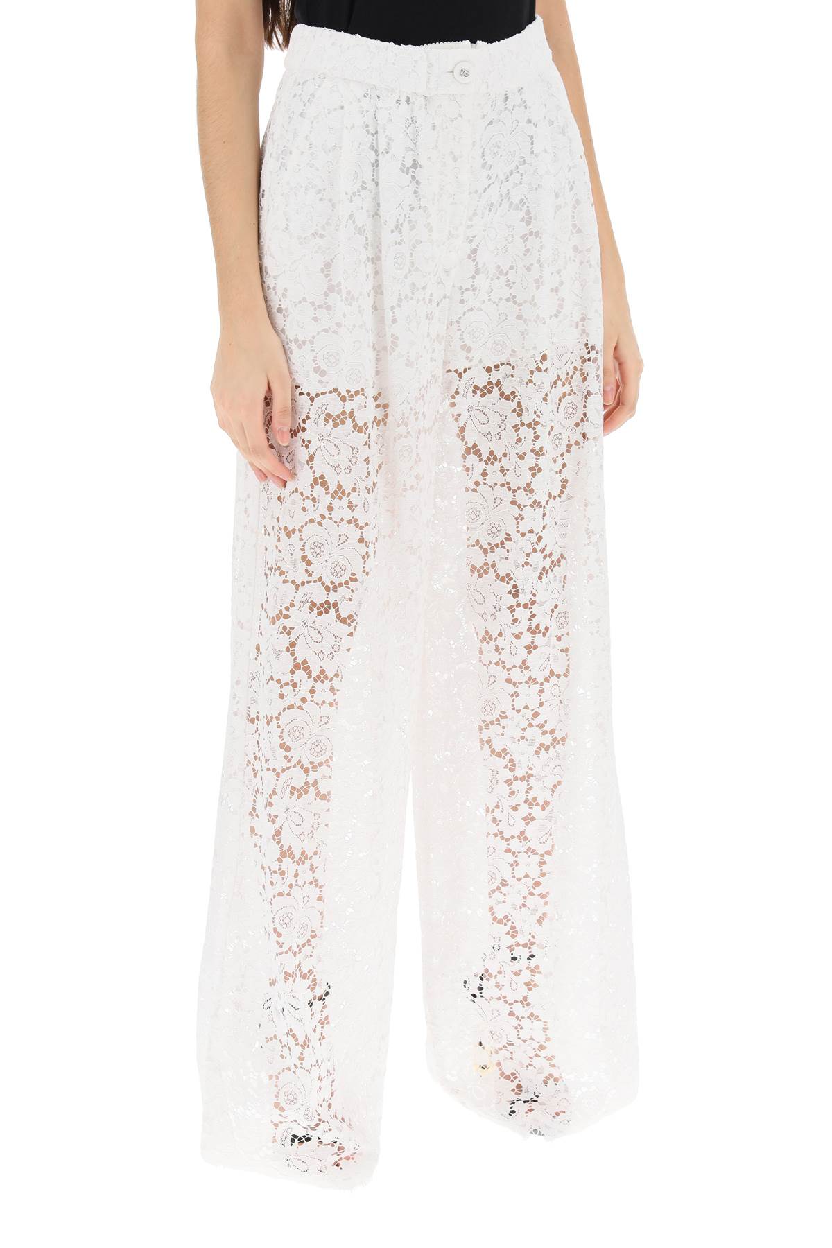 Dolce & Gabbana Dolce & gabbana pajama pants in cordonnet lace