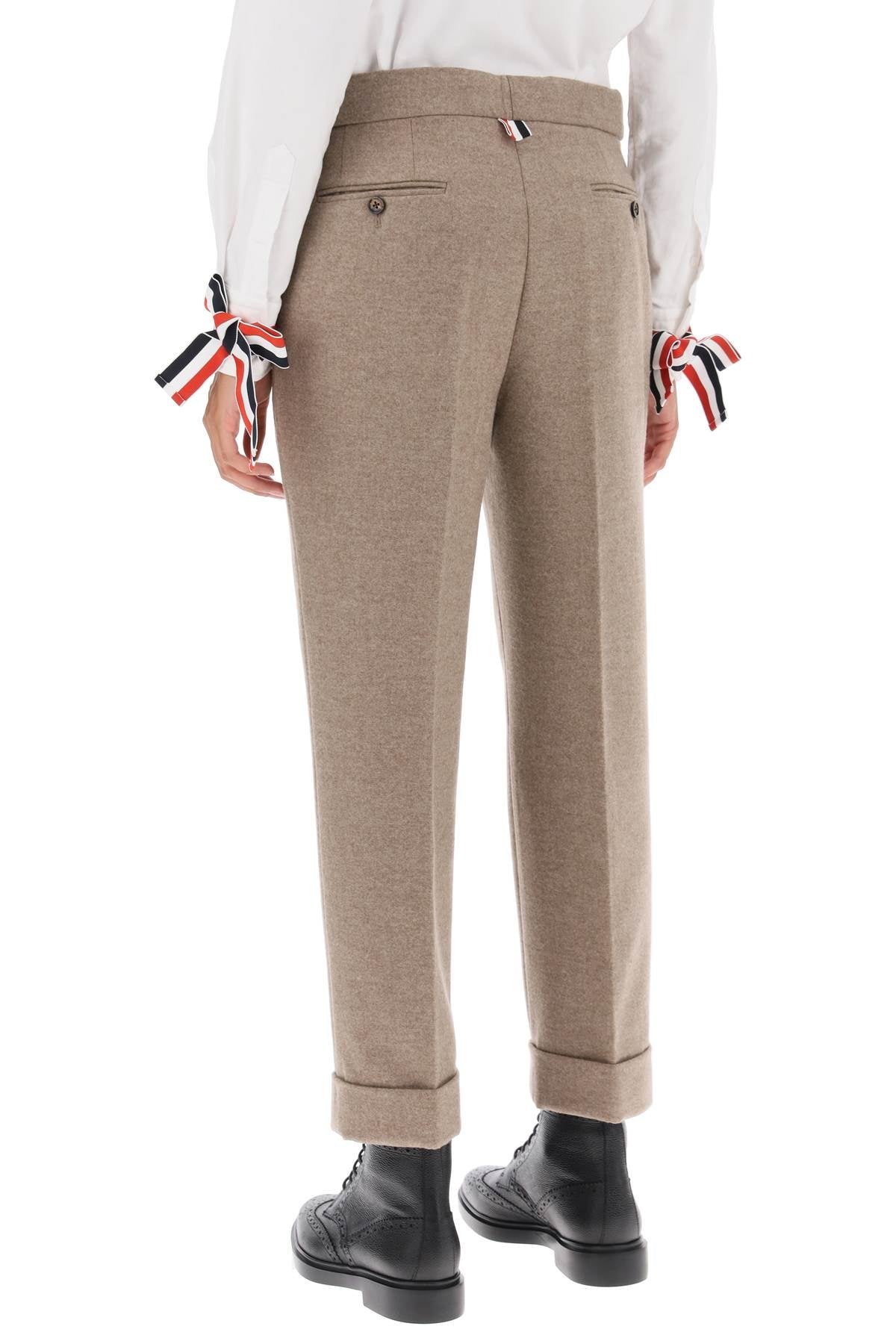 Thom Browne Thom browne cropped wool-flannel pants