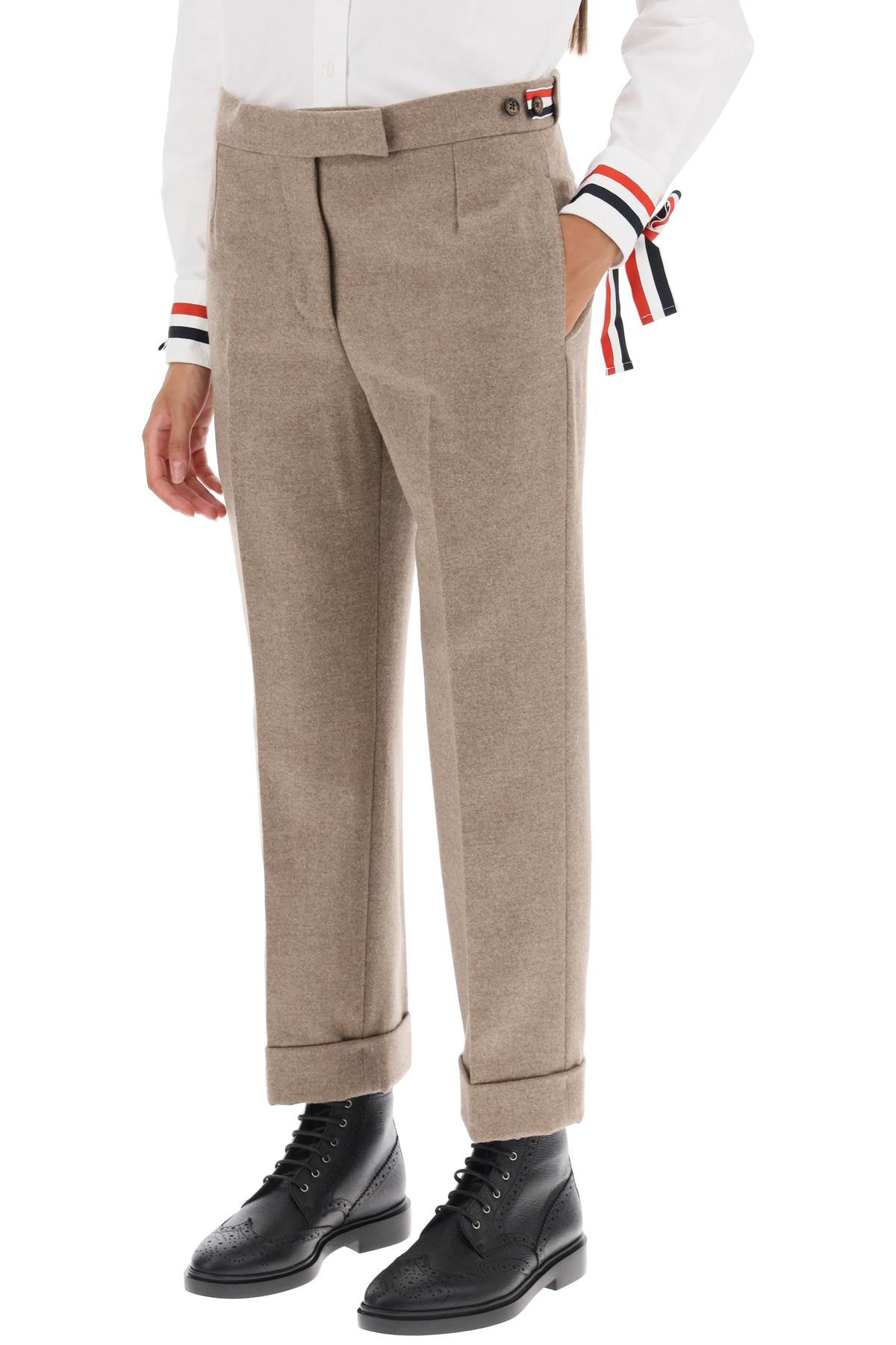 Thom Browne Thom browne cropped wool-flannel pants