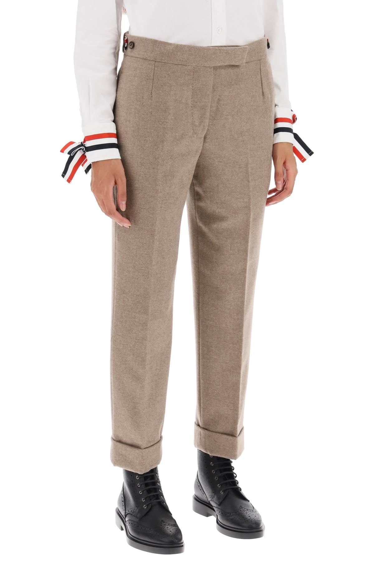 Thom Browne Thom browne cropped wool-flannel pants