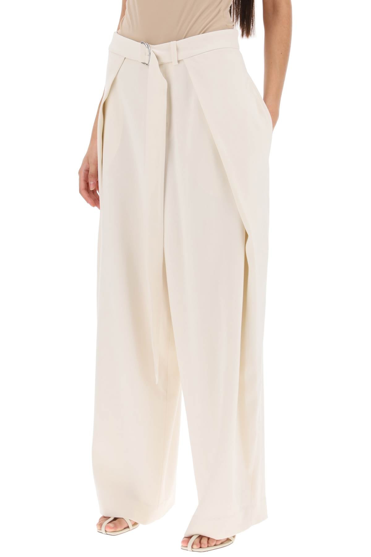 Ami Alexandre Mattiussi Ami paris wide fit pants with floating panels