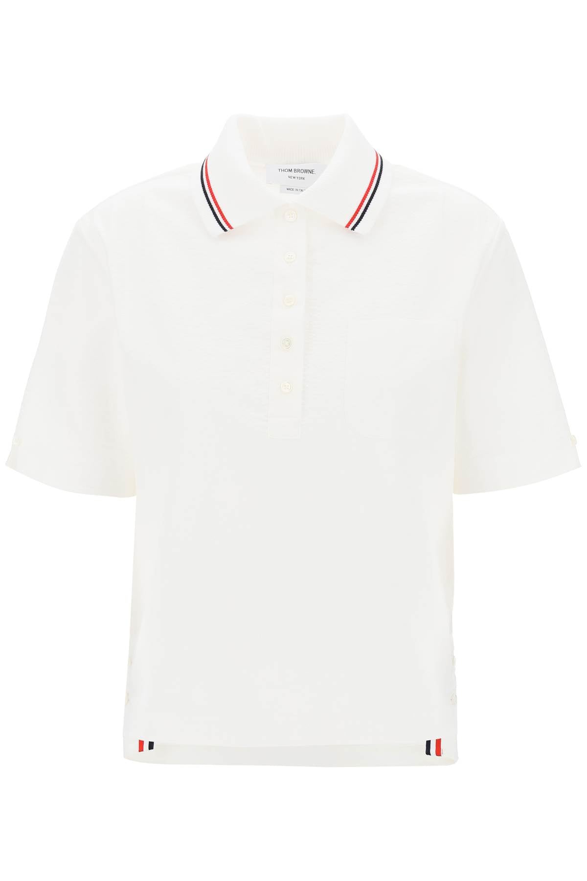 Thom Browne Thom browne seersucker polo shirt