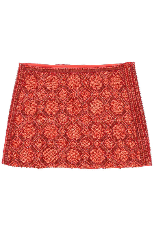 REtroFETE Retrofete embroidered mini skirt