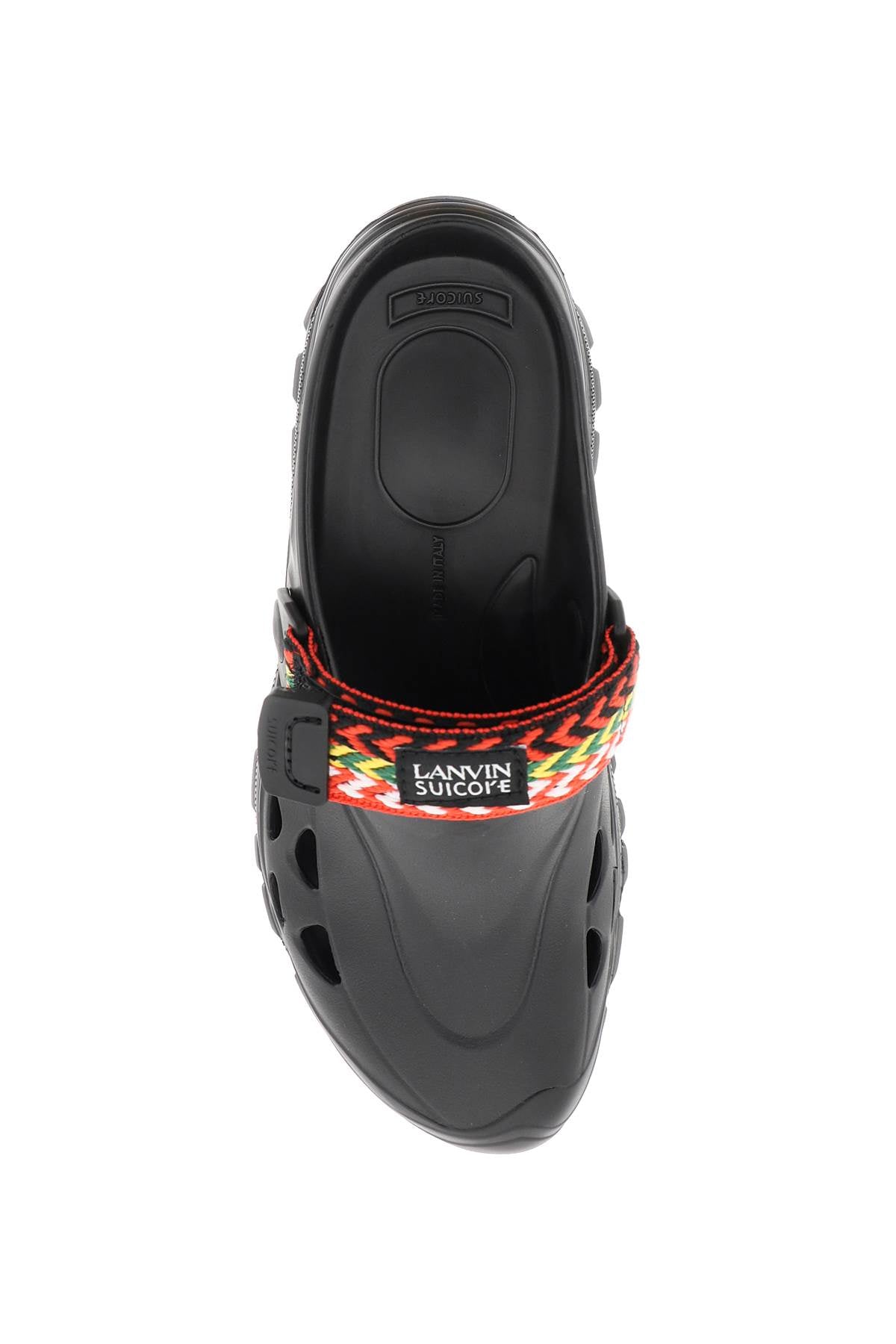 Lanvin Lanvin rubber clogs with multicolored strap