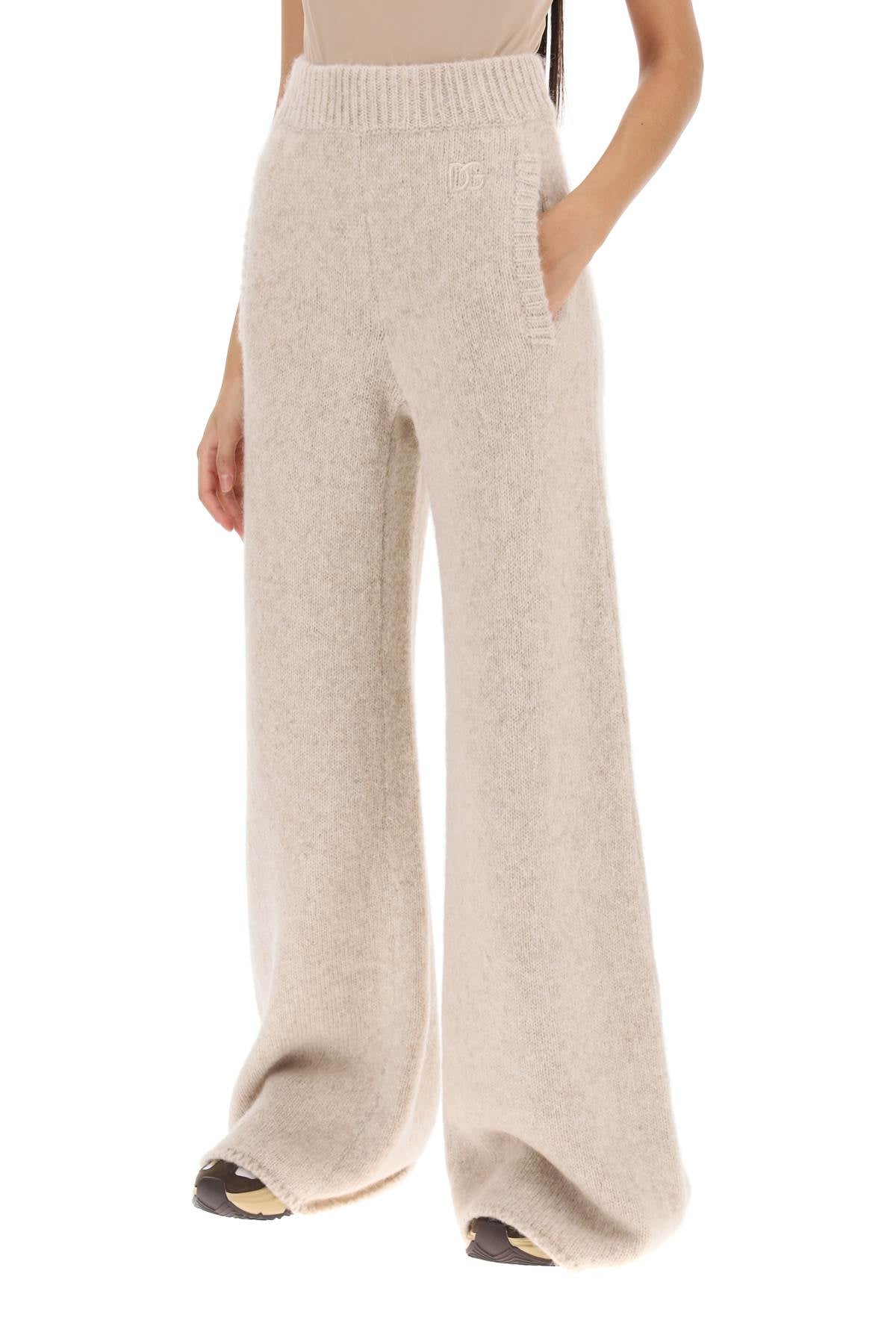 Dolce & Gabbana Dolce & gabbana llama knit flared pants