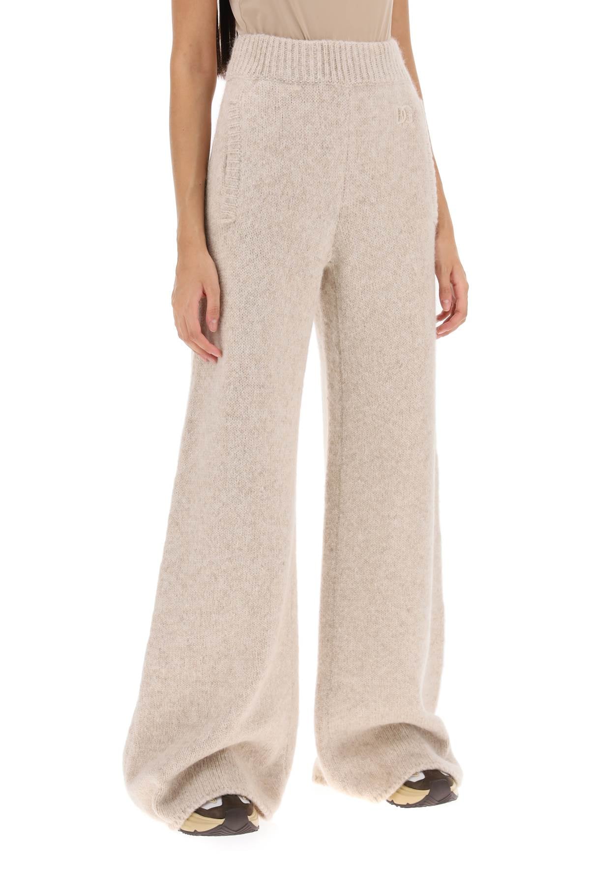 Dolce & Gabbana Dolce & gabbana llama knit flared pants