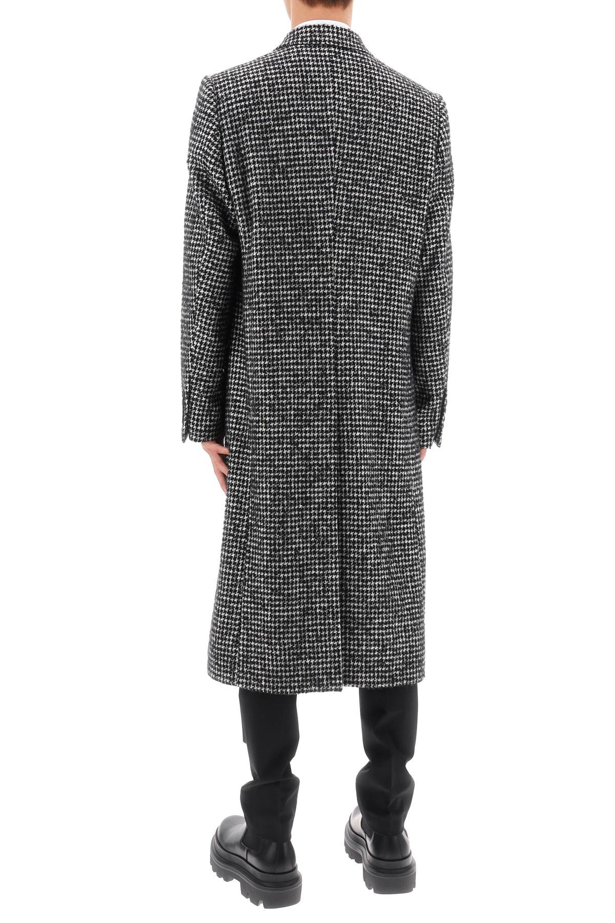 Dolce & Gabbana Dolce & gabbana re-edition coat in houndstooth wool