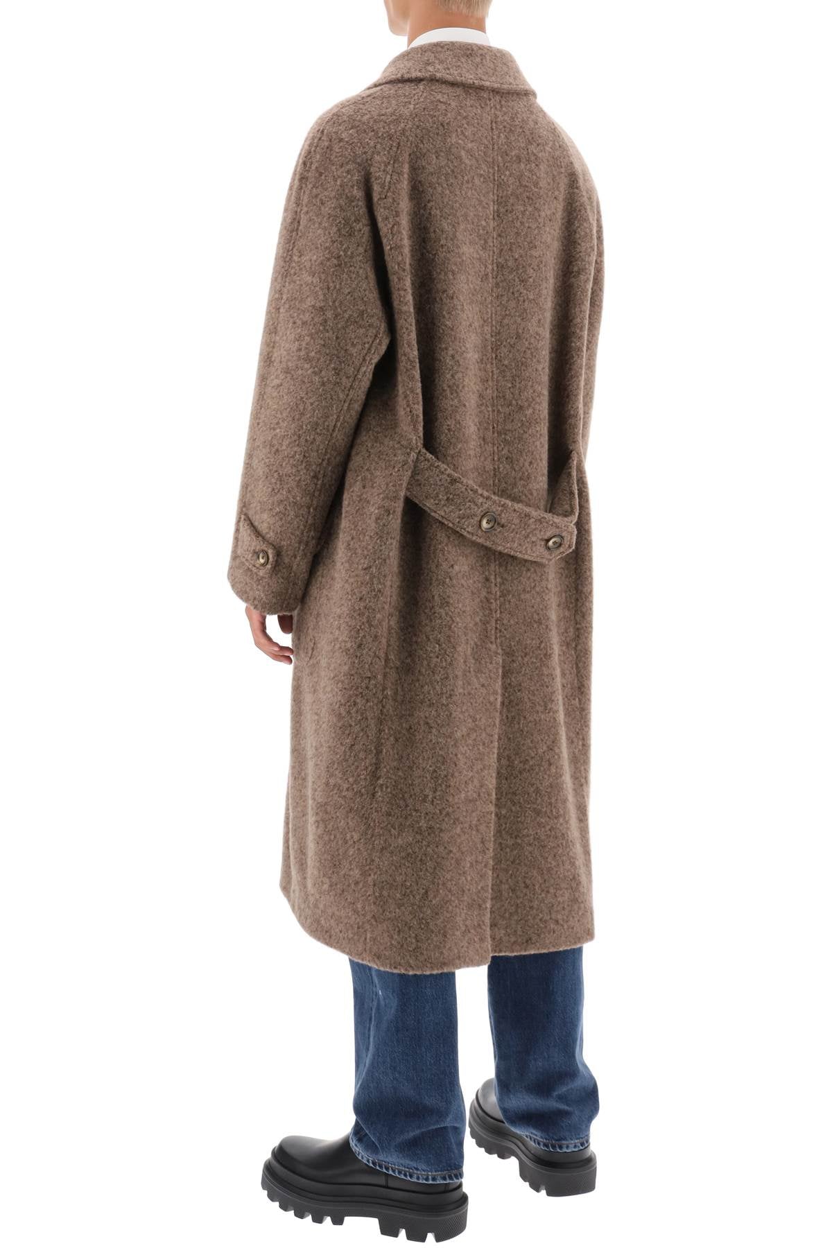 Dolce & Gabbana Dolce & gabbana melange alpaca double-breasted coat