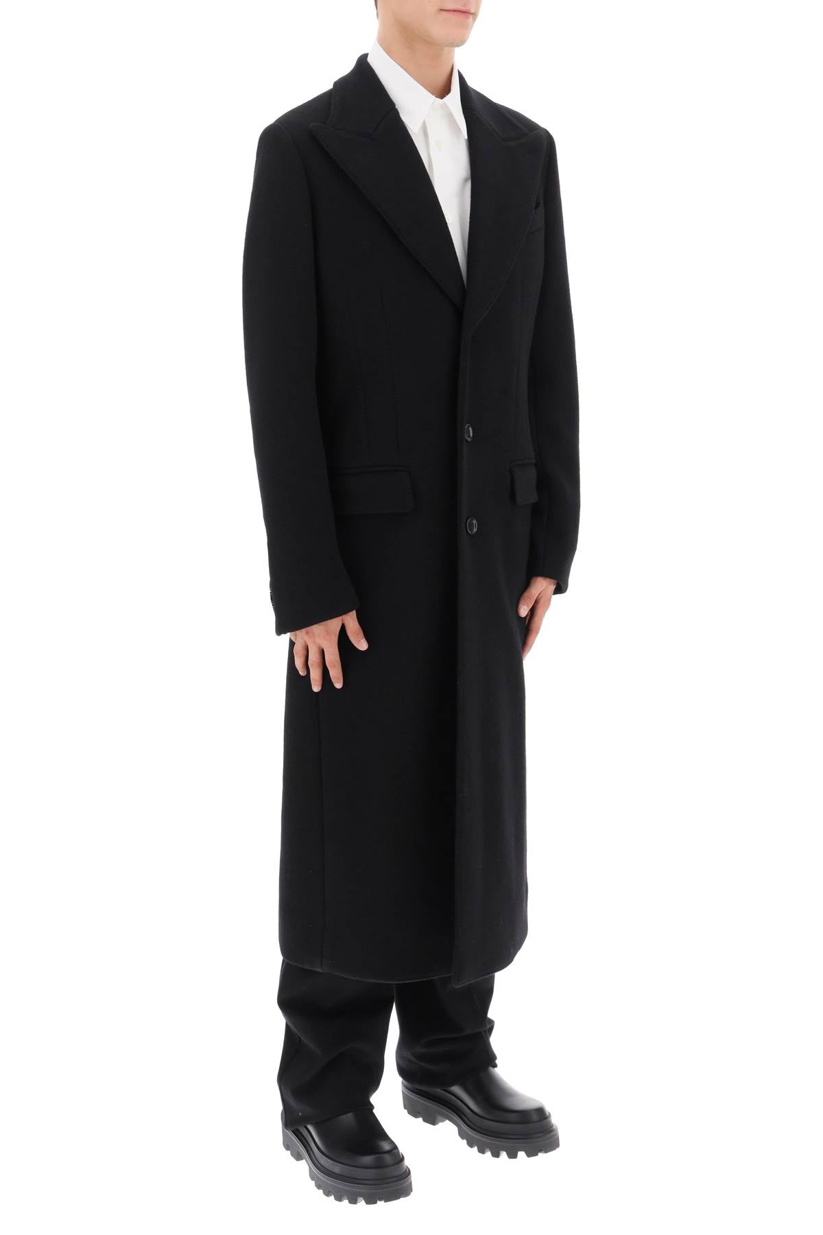 Dolce & Gabbana Dolce & gabbana techno-wool deconstructed coat